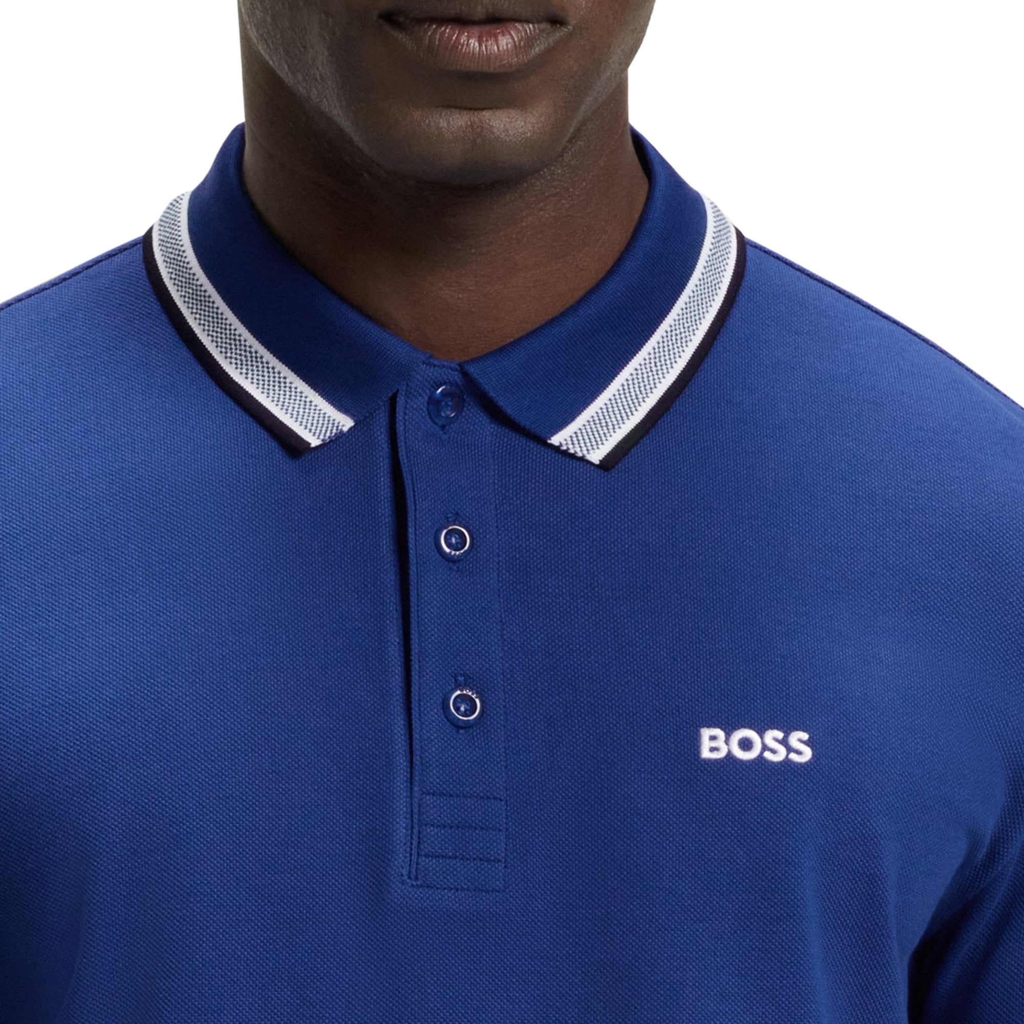 BOSS Paddy Polo Shirt FA25- Medium Blue 420 - 50469055-420