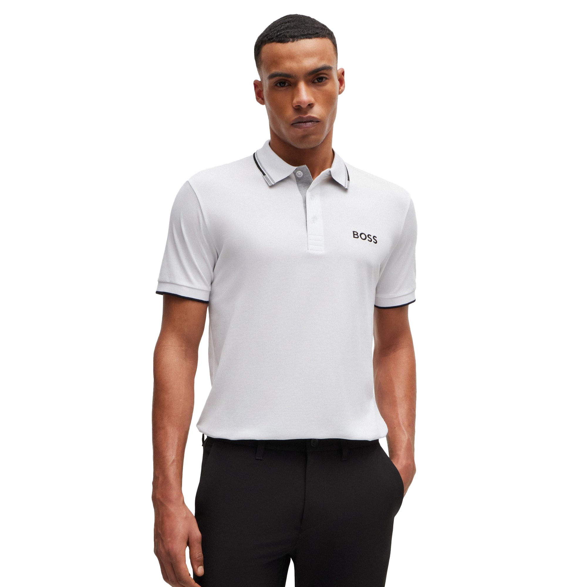 BOSS Paddy Pro Polo Shirt White 100 50469102-100 Function18