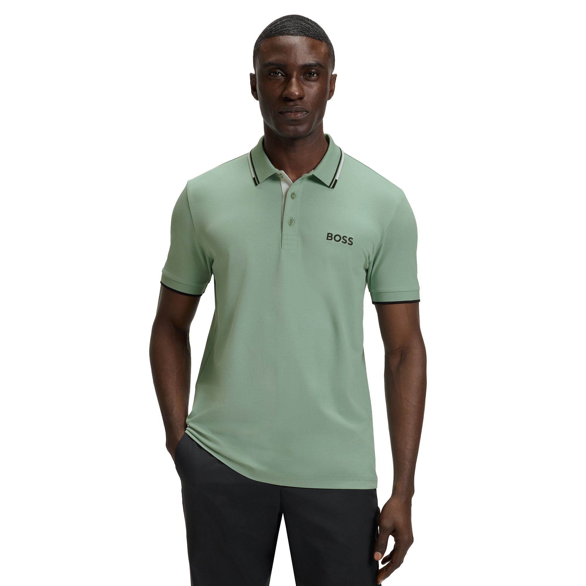 BOSS Paddy Pro Polo Shirt SP26 - Artichoke Green 359 - 50469102