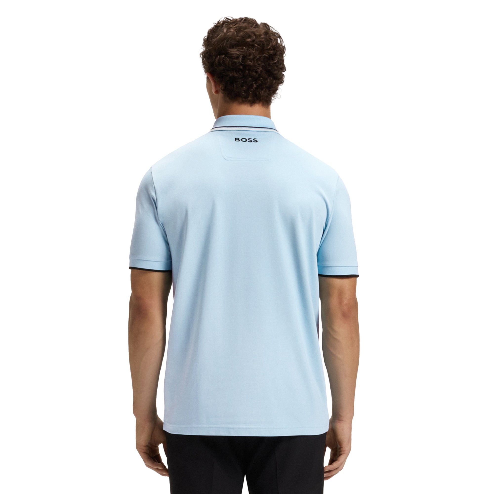 BOSS Paddy Pro Golf Polo Shirt SU26 - Light Blue 460 - 50469102