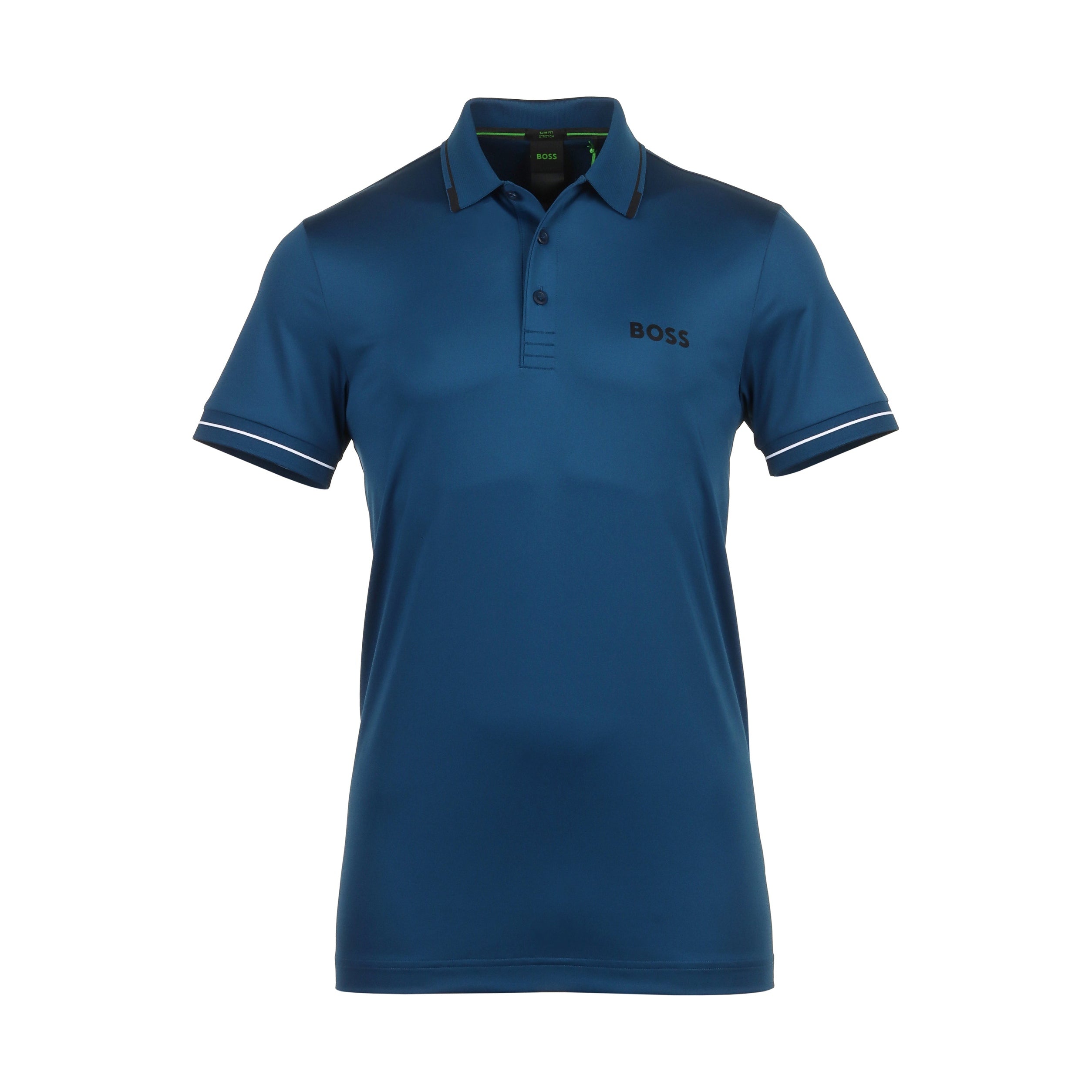 BOSS Paul Pro Polo Shirt 50506203 Teal Blue 494 Function18