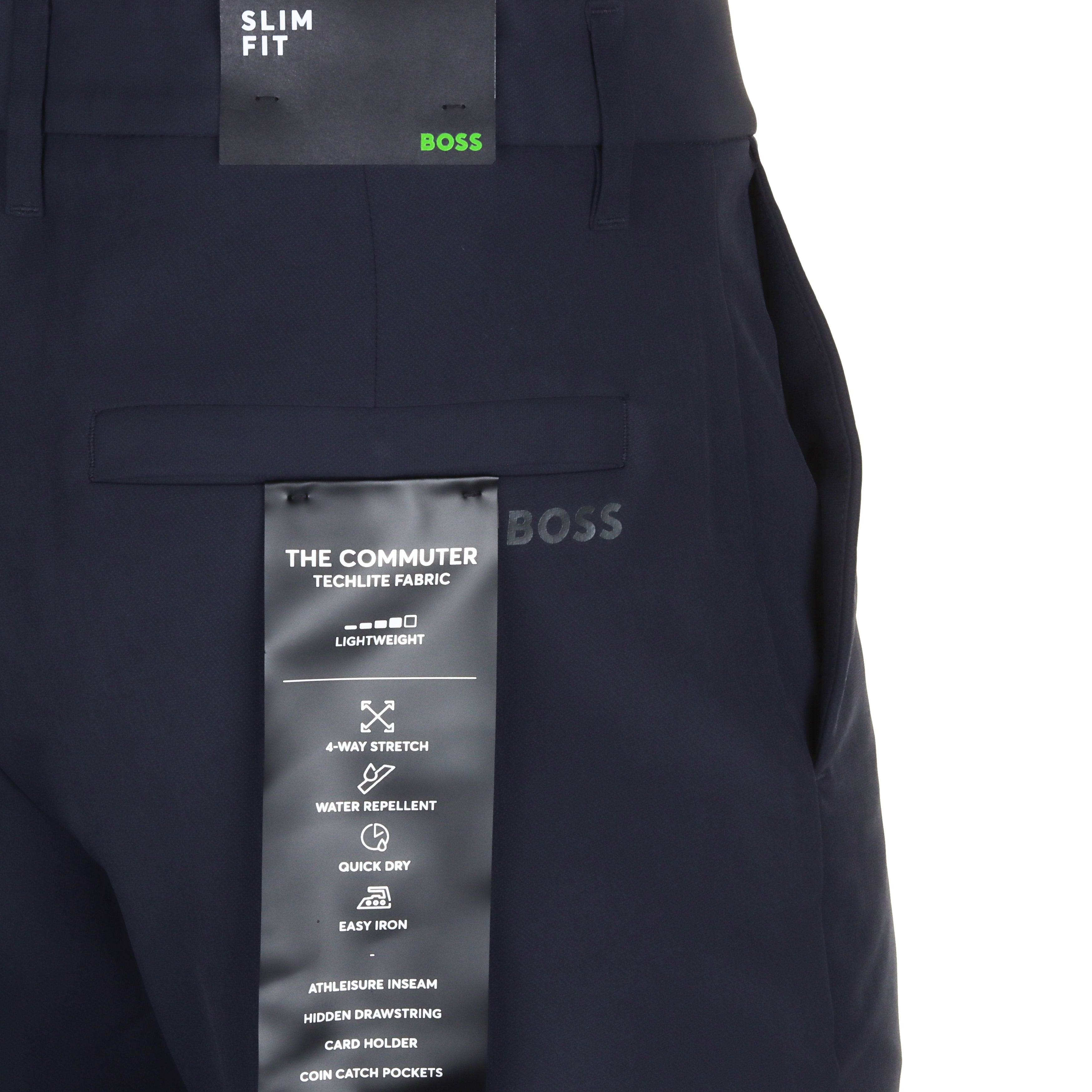 Hugo Boss Commuter Slim Fit Golf Trousers - Light Grey Hugo Boss Commuter Slim Fit Golf Trousers - Light Grey