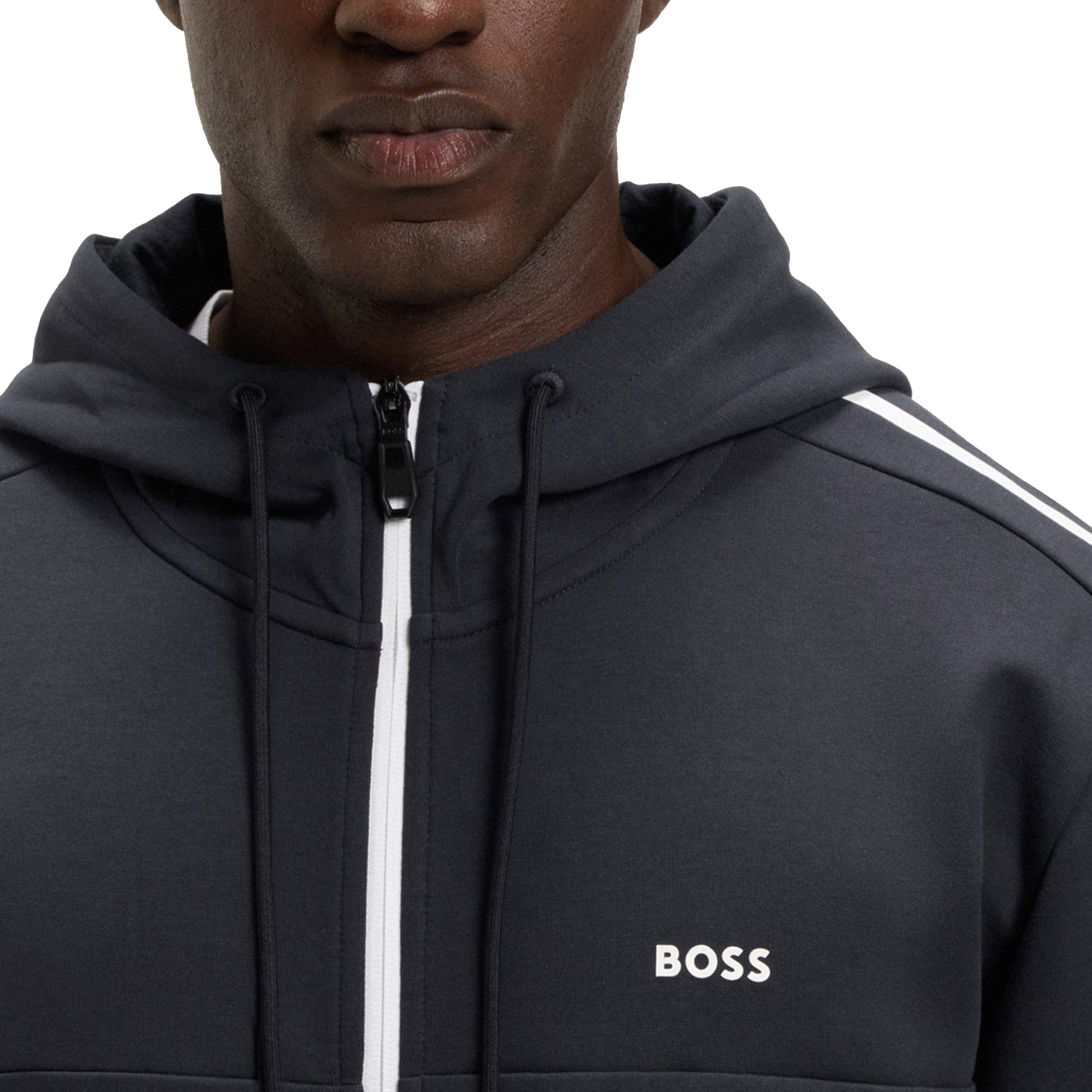 BOSS Saggynos Full Zip Hoodie FA25 - Dark Blue 402 - 50511516-402