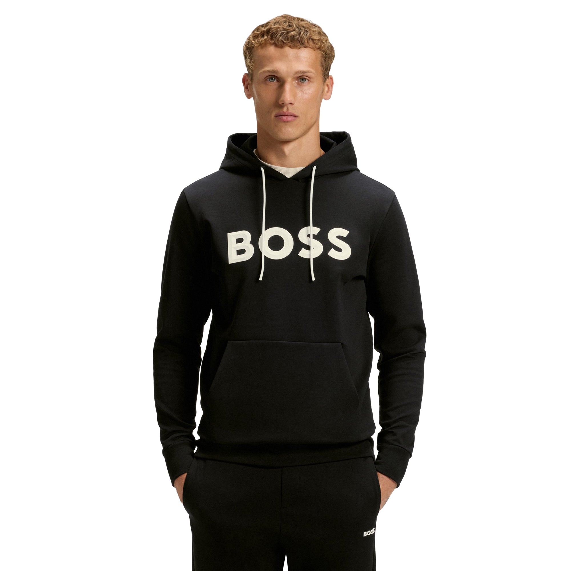 BOSS Soody Zone Hooded Pullover WI25 Black 002 50551457-002