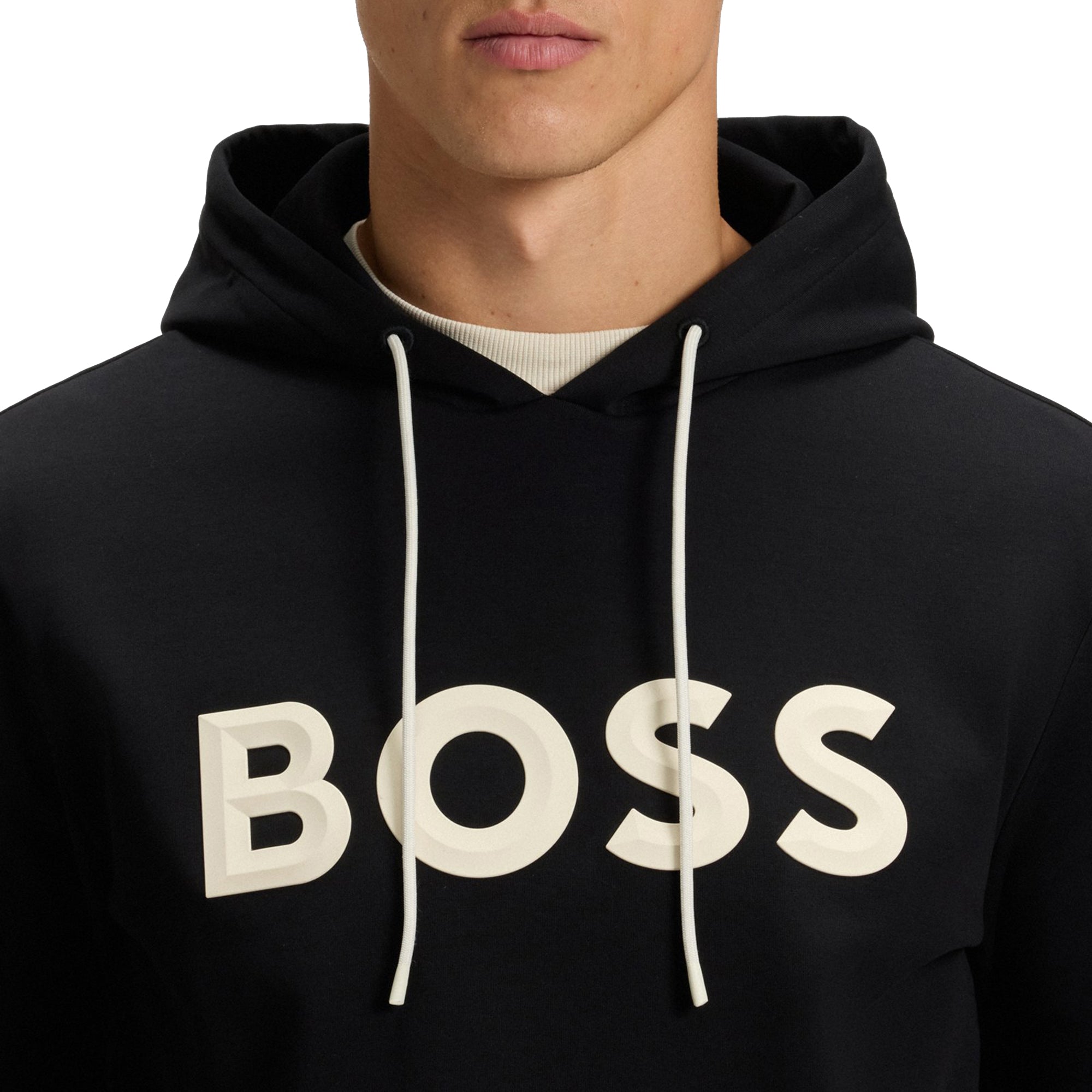 BOSS Soody Zone Hooded Pullover WI25 - Black 002 - 50551457-002
