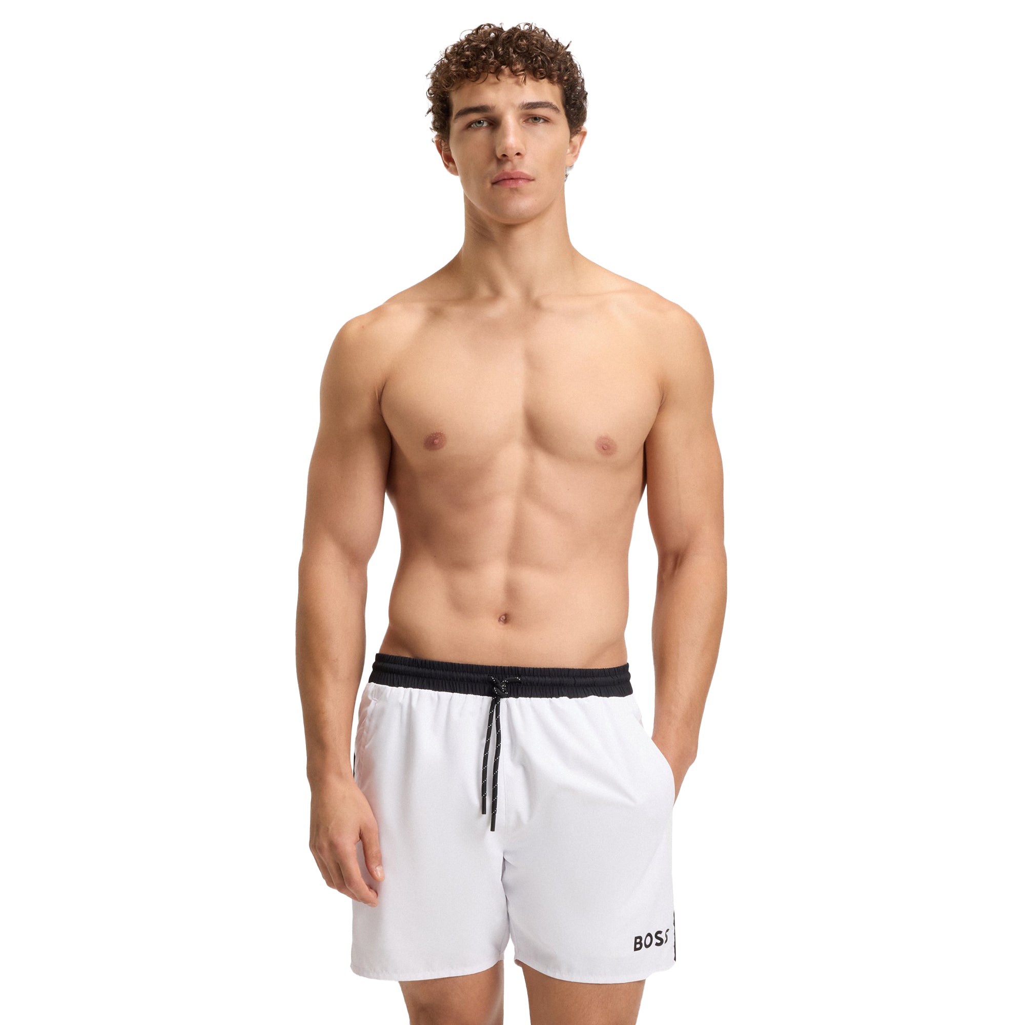 BOSS Starfish Swim Shorts WI25 - White 100 - 50514429-100