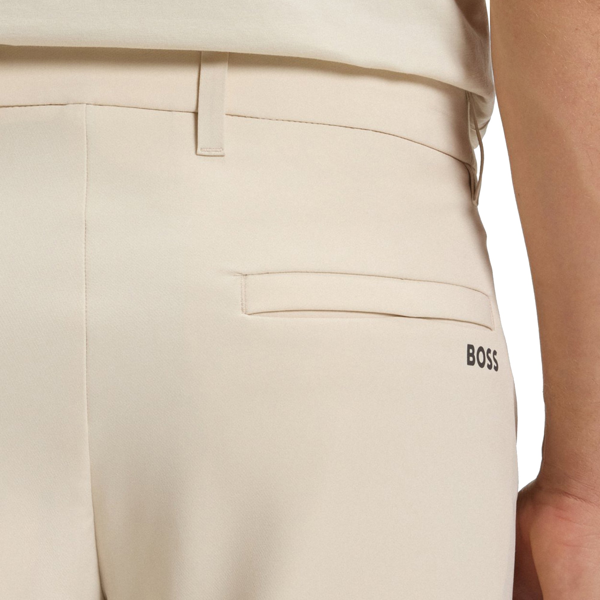 BOSS T_Commuter-Slim Golf Trousers WI25 - Light Beige 131