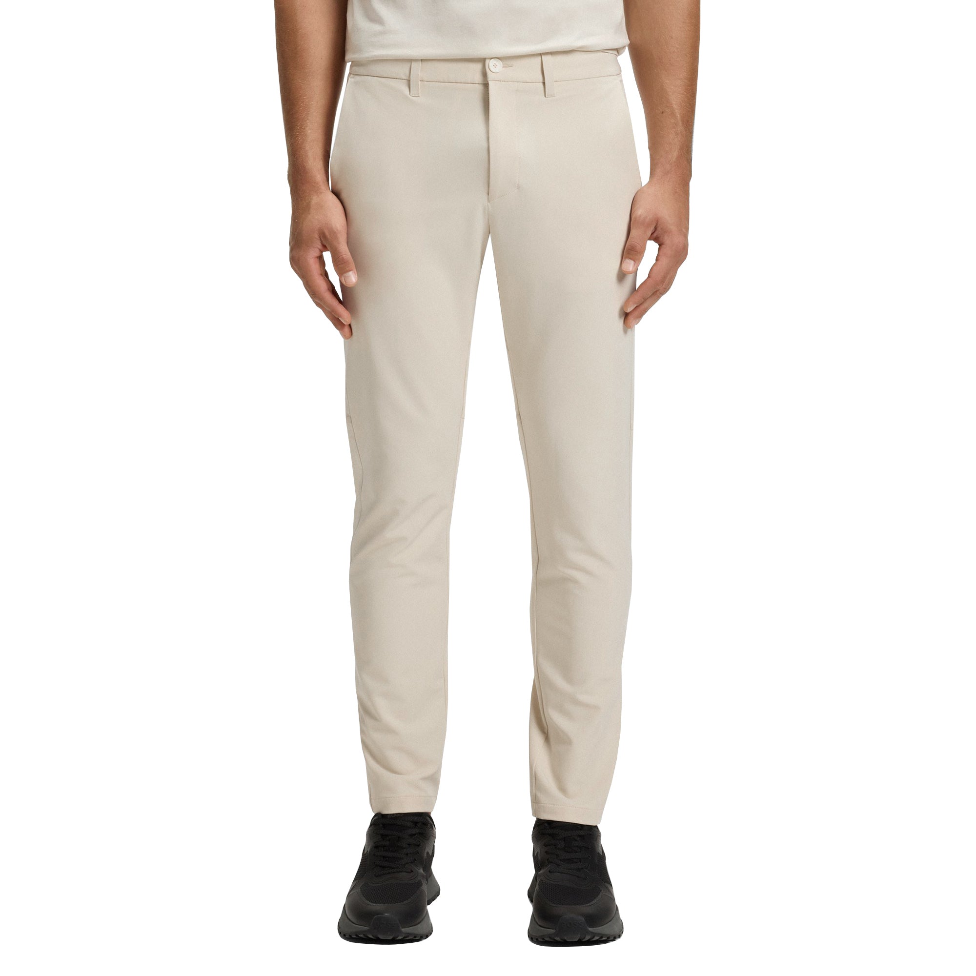 BOSS T_Commuter-Slim Golf Trousers FA25 - Light Beige 271
