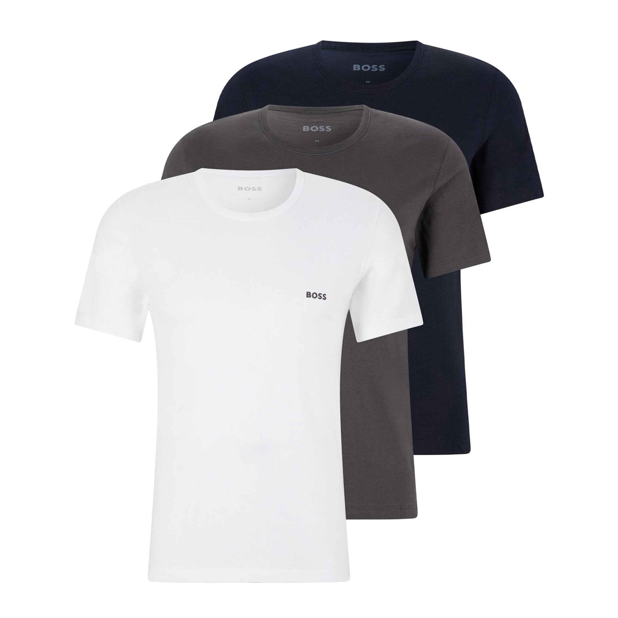 BOSS Tee Shirt RN 3-Pack White/Grey/Blue 961 50475284-961