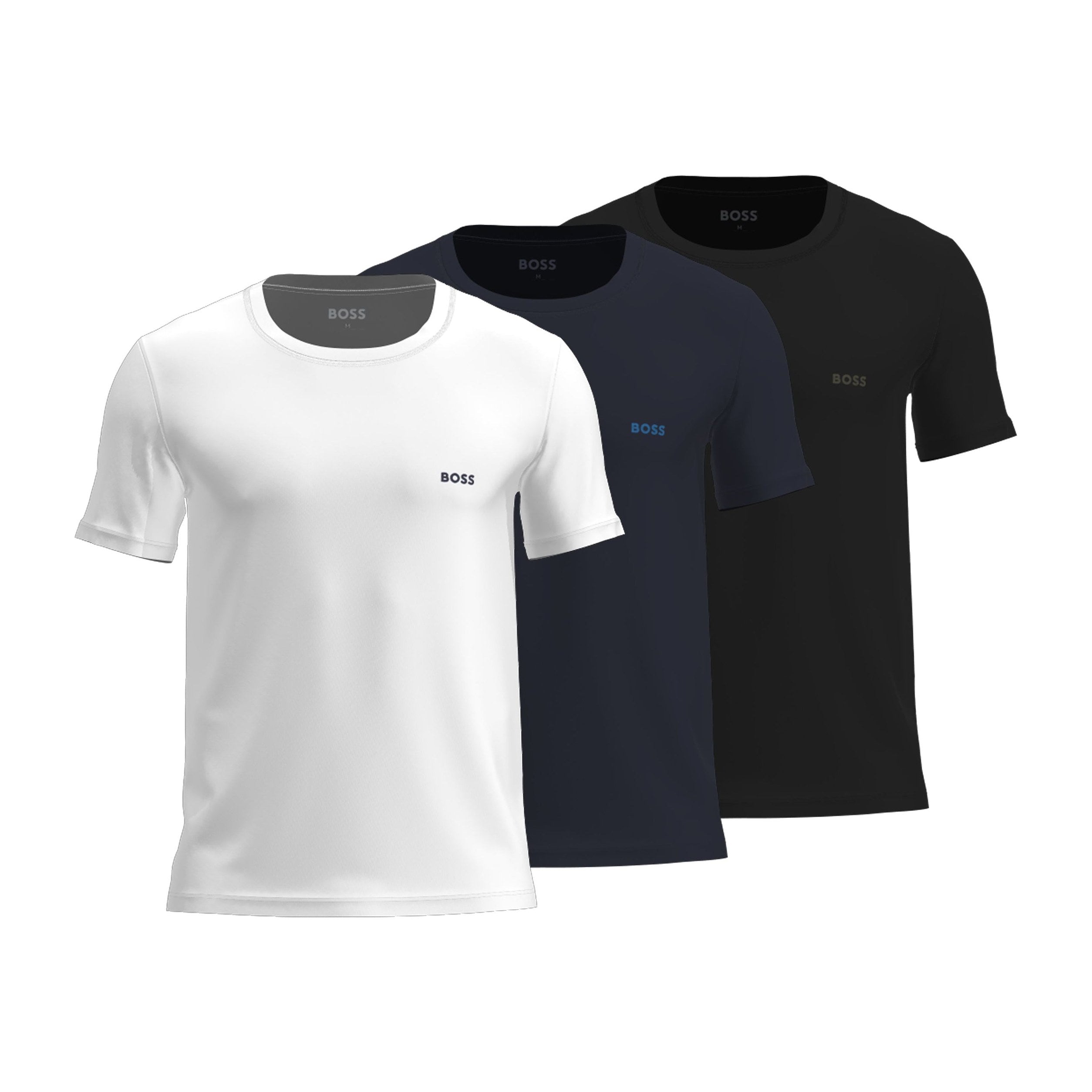 BOSS 3-Pack 50475286 Shirt White Black RN Tee | Blue 982 Function18