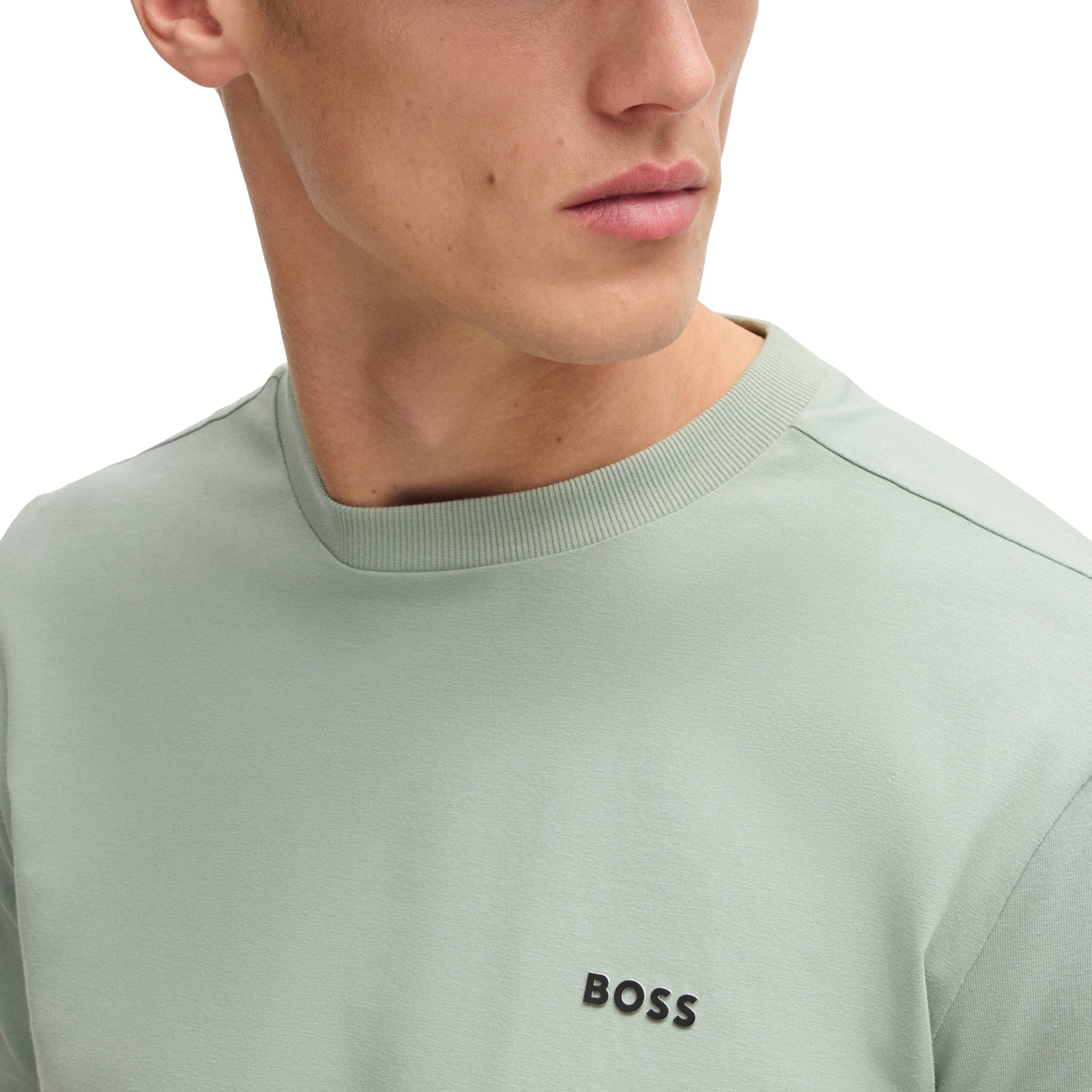Tシャツ・カットソー BOSS Men T-shirt Sage 50506373 357 BOSS Tee Shirt SU25 - Light Green 357 - 50506373-357