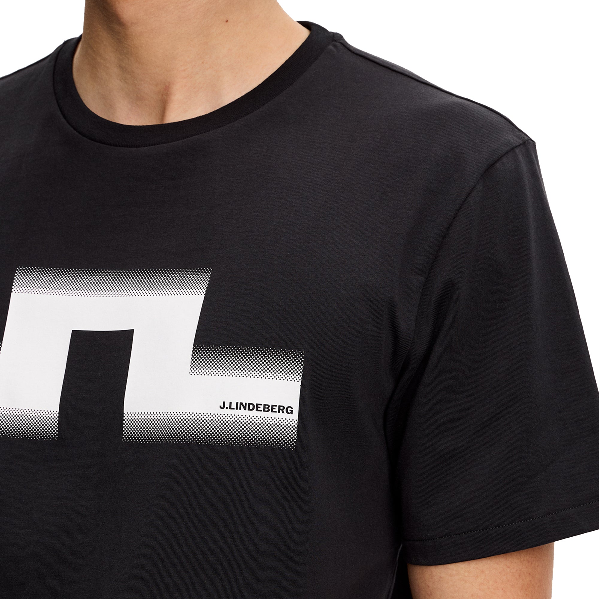 J.Lindeberg Alpha Graphic T-Shirt - Black 9999 - BMJT15014-9999
