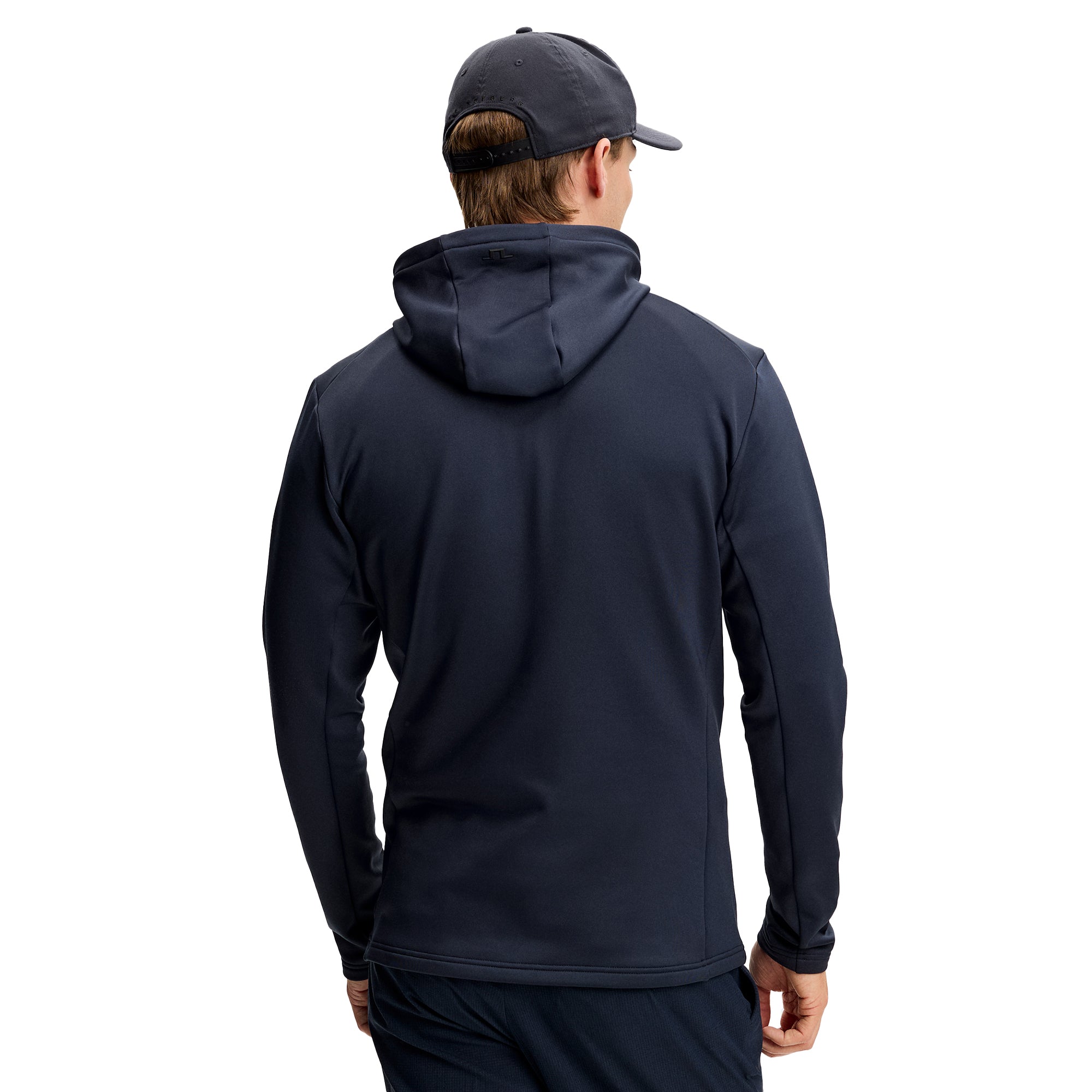 J.LINDEBERG ゴルフウェア　メンズ　ジップアップ　ネイビー　Sサイズ J.LINDEBERG（J.LINDEBERG）（メンズ）ゴルフウェア アウター 軽量 撥