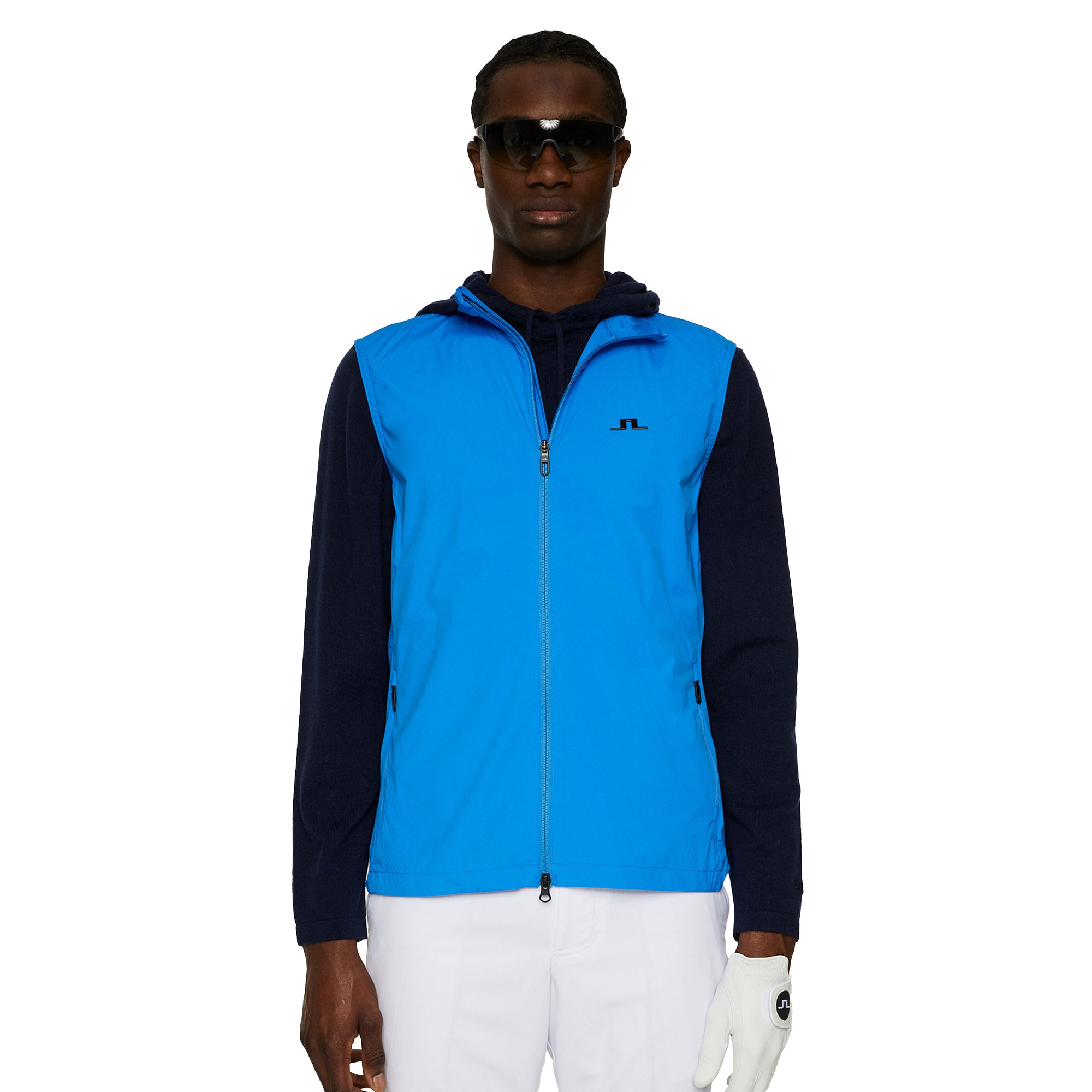 J.Lindeberg Golf Ash Light Packable Vest FW25 - Sonic Blue O556