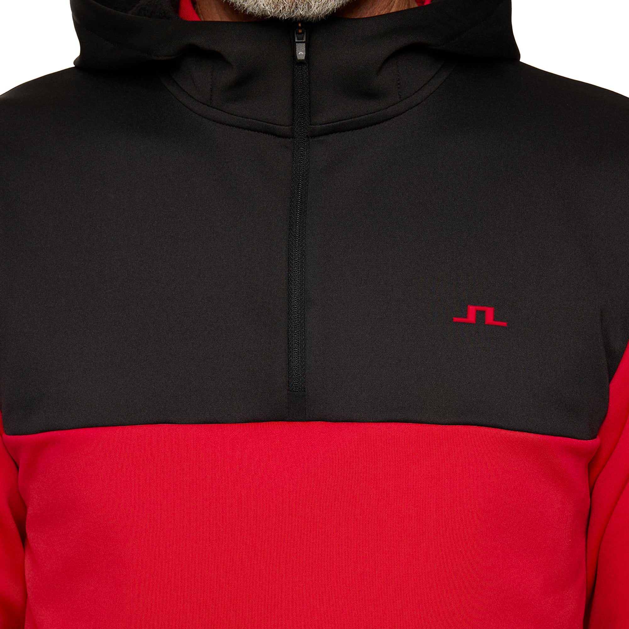 J.Lindeberg Golf Banks Zip Hoodie WH25 - Barbados Cherry G131