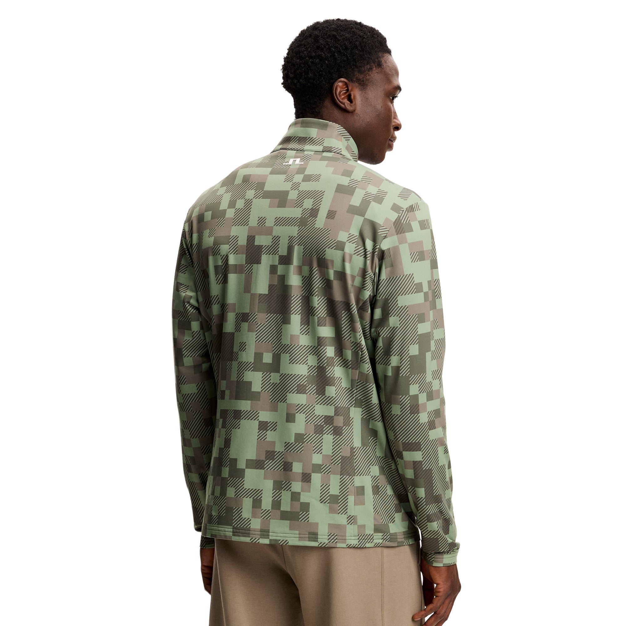 J.Lindeberg Golf Bridger Tour Print Mid Layer SS26 - Tour 26 Tonal