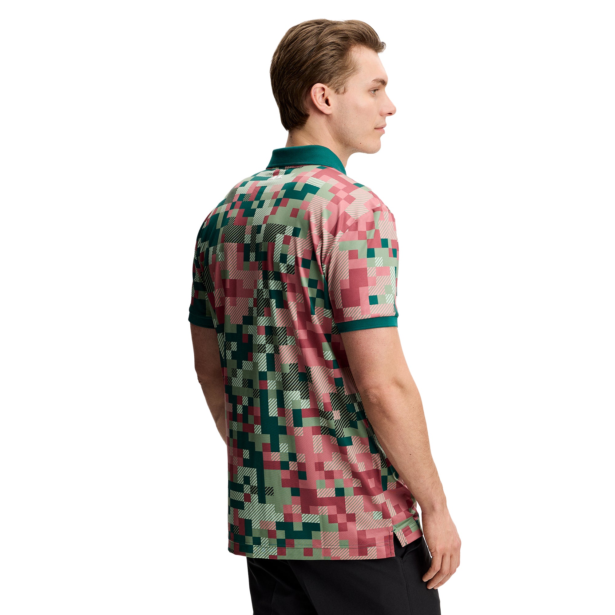 J.Lindeberg Golf Bridger Tour Print Polo Shirt SS26 - Tour 26