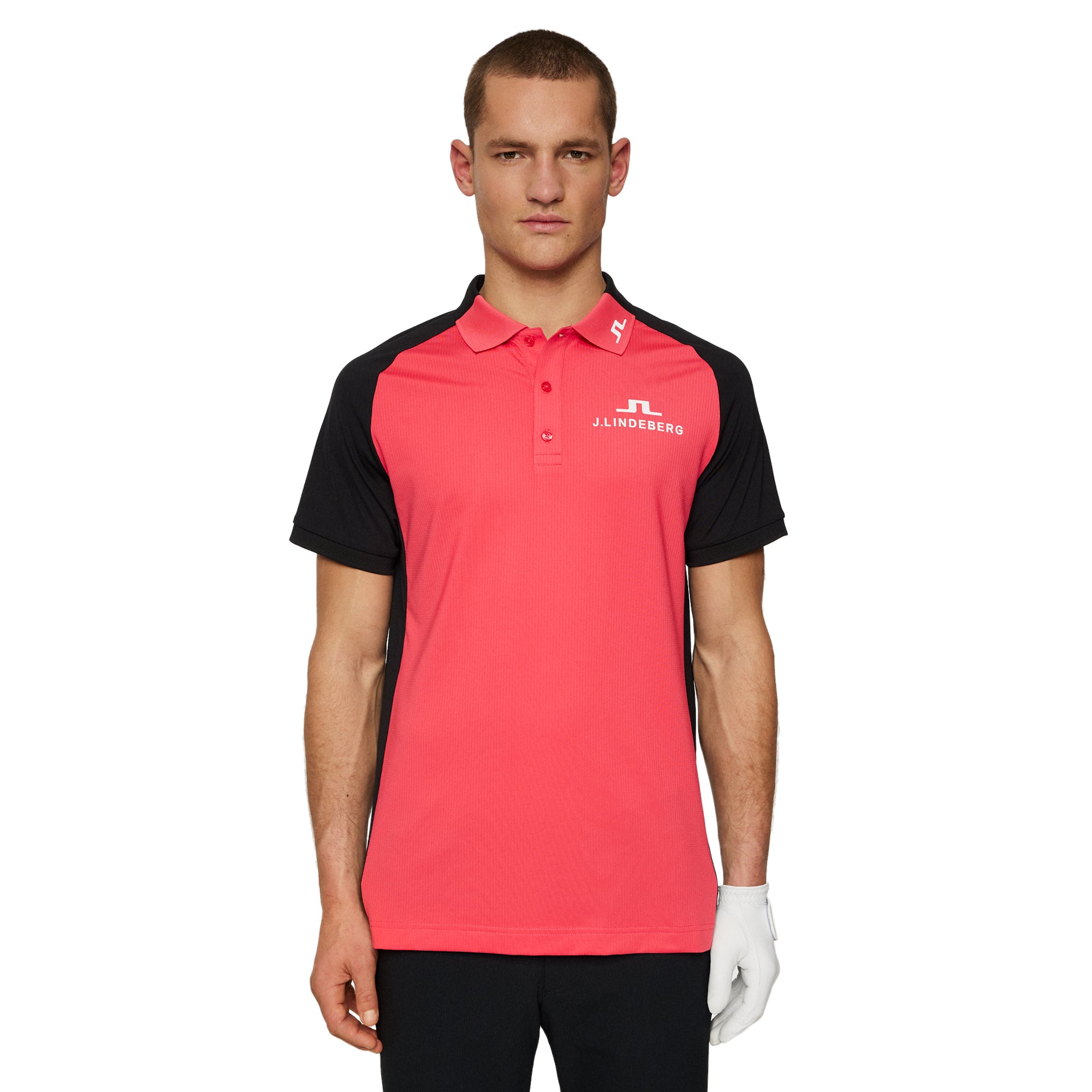 J.Lindeberg Golf Calle Tour Polo Shirt SS25 - Azalea Wave Pink