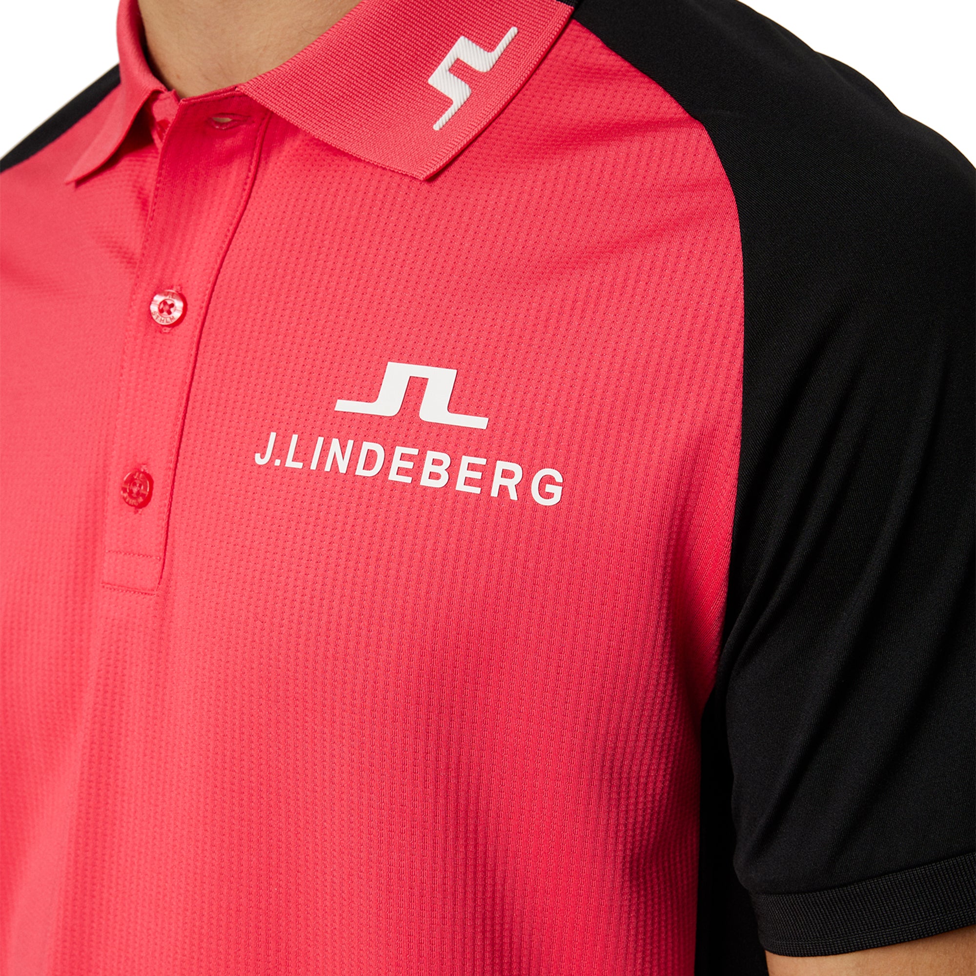J.Lindeberg Golf Calle Tour Polo Shirt SS25 - Azalea Wave Pink