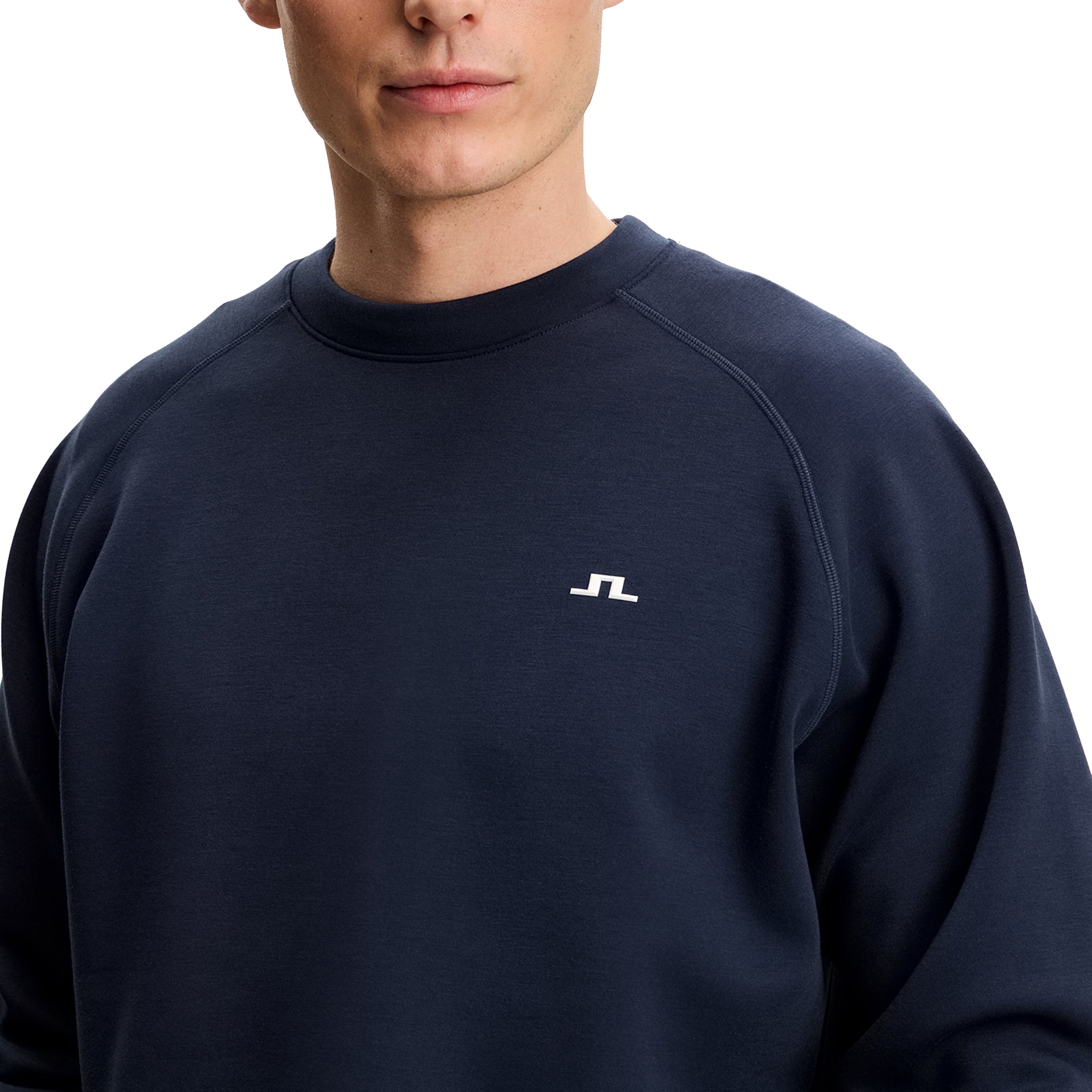 J.Lindeberg Golf Finn Crew Neck Sweater SS26 - JL Navy 6855