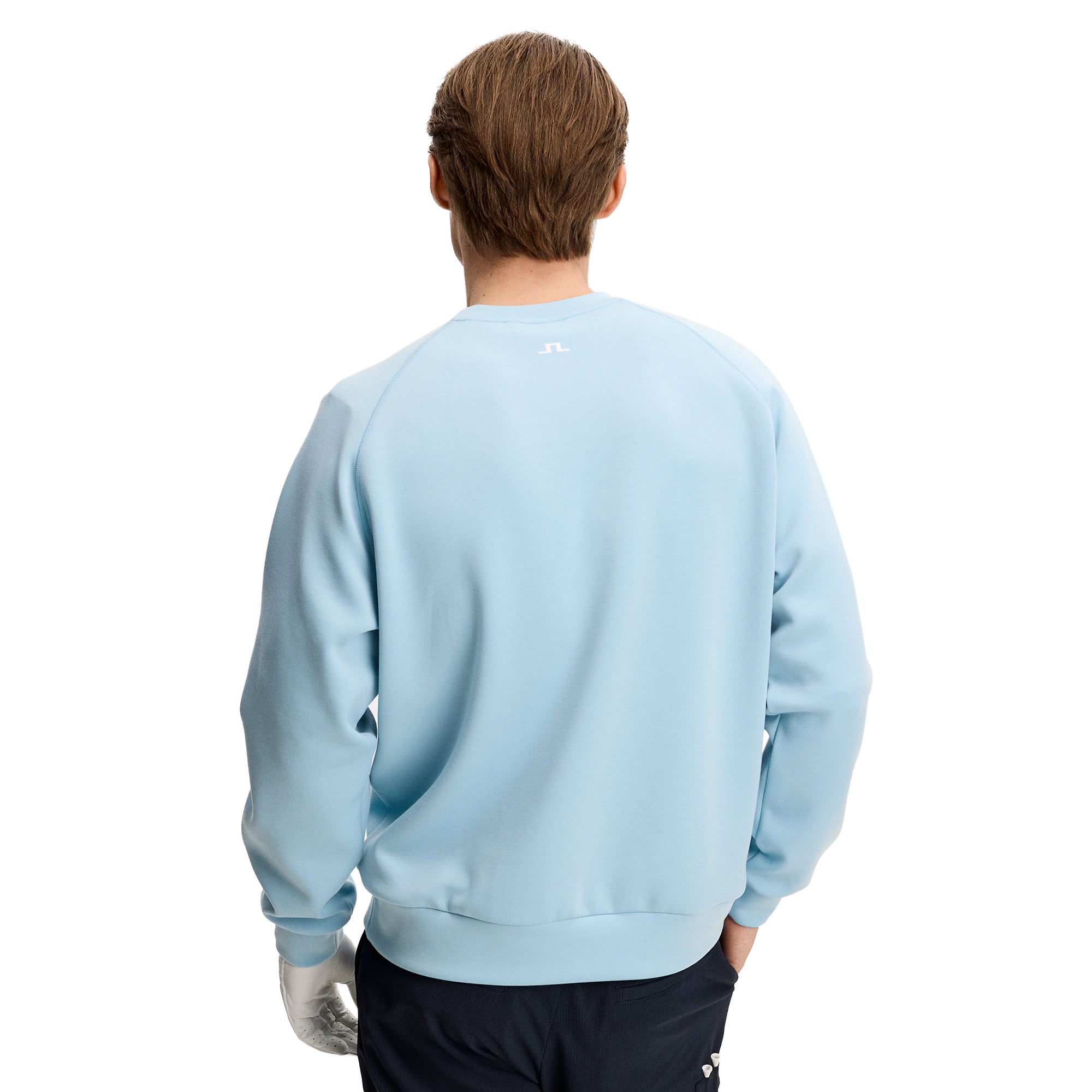 J.Lindeberg Golf Finn Crew Neck Sweater SS26 - Forget Me Not O127