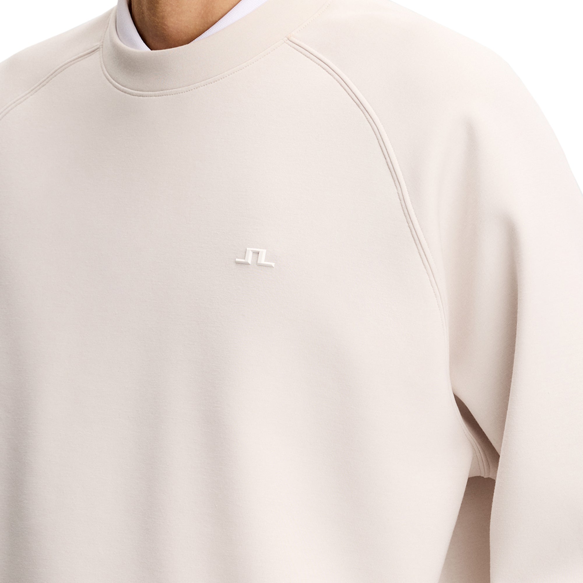 J.Lindeberg Golf Finn Crew Neck Sweater SS26 - Moonbeam U029