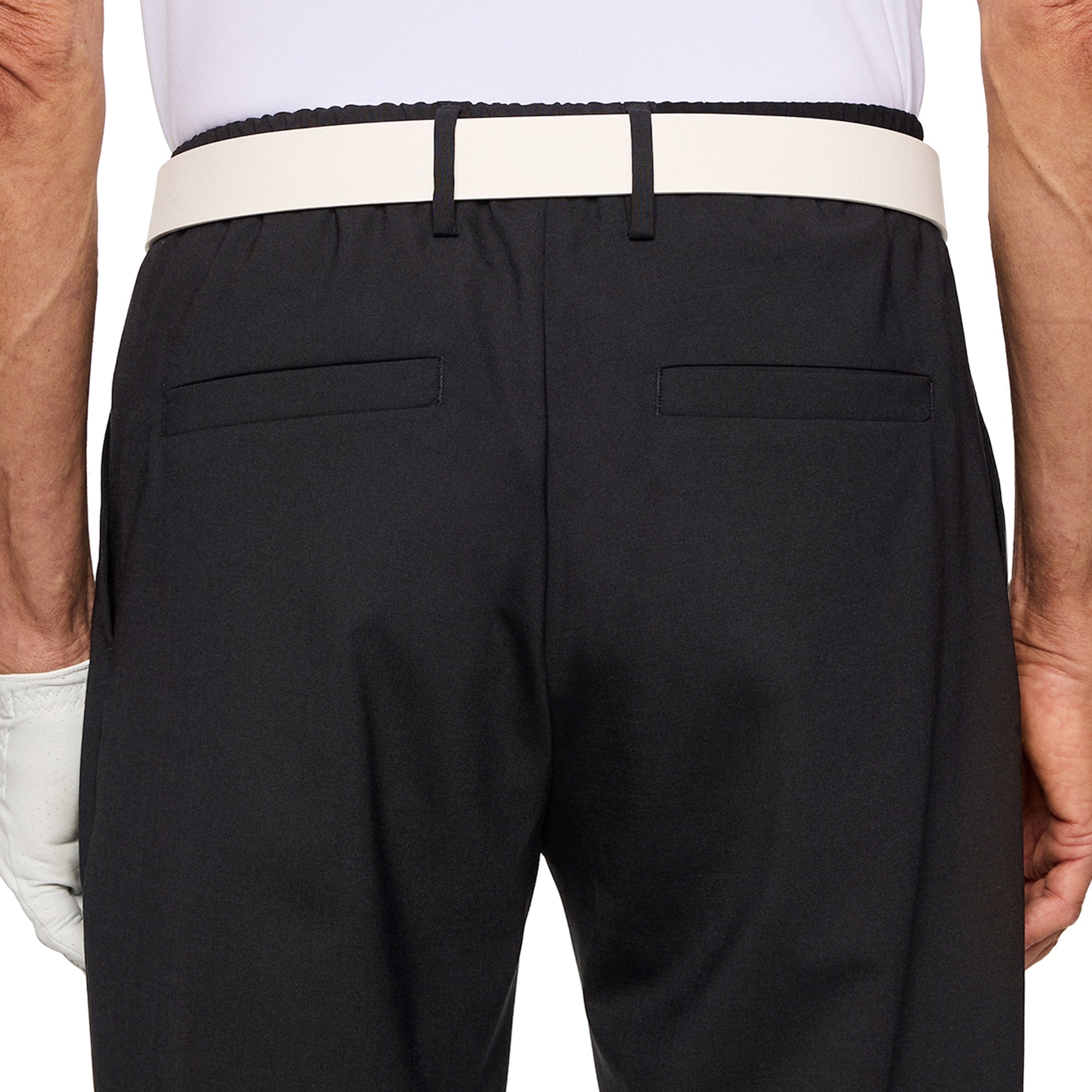 J.Lindeberg Golf Harris Wool Trousers WH25 - Black 9999