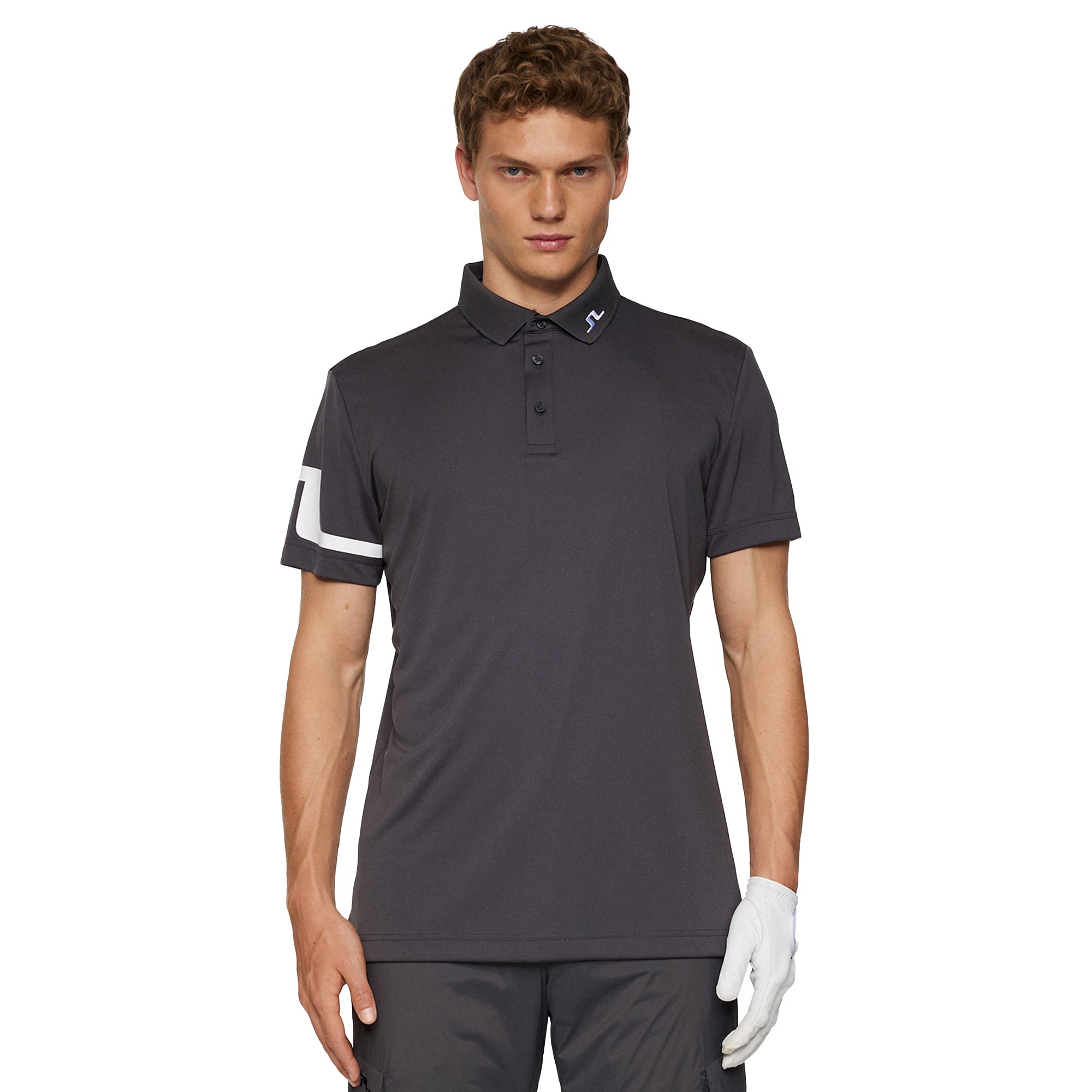 J.Lindeberg Golf Heath Polo Shirt FW25 - Asphalt W015