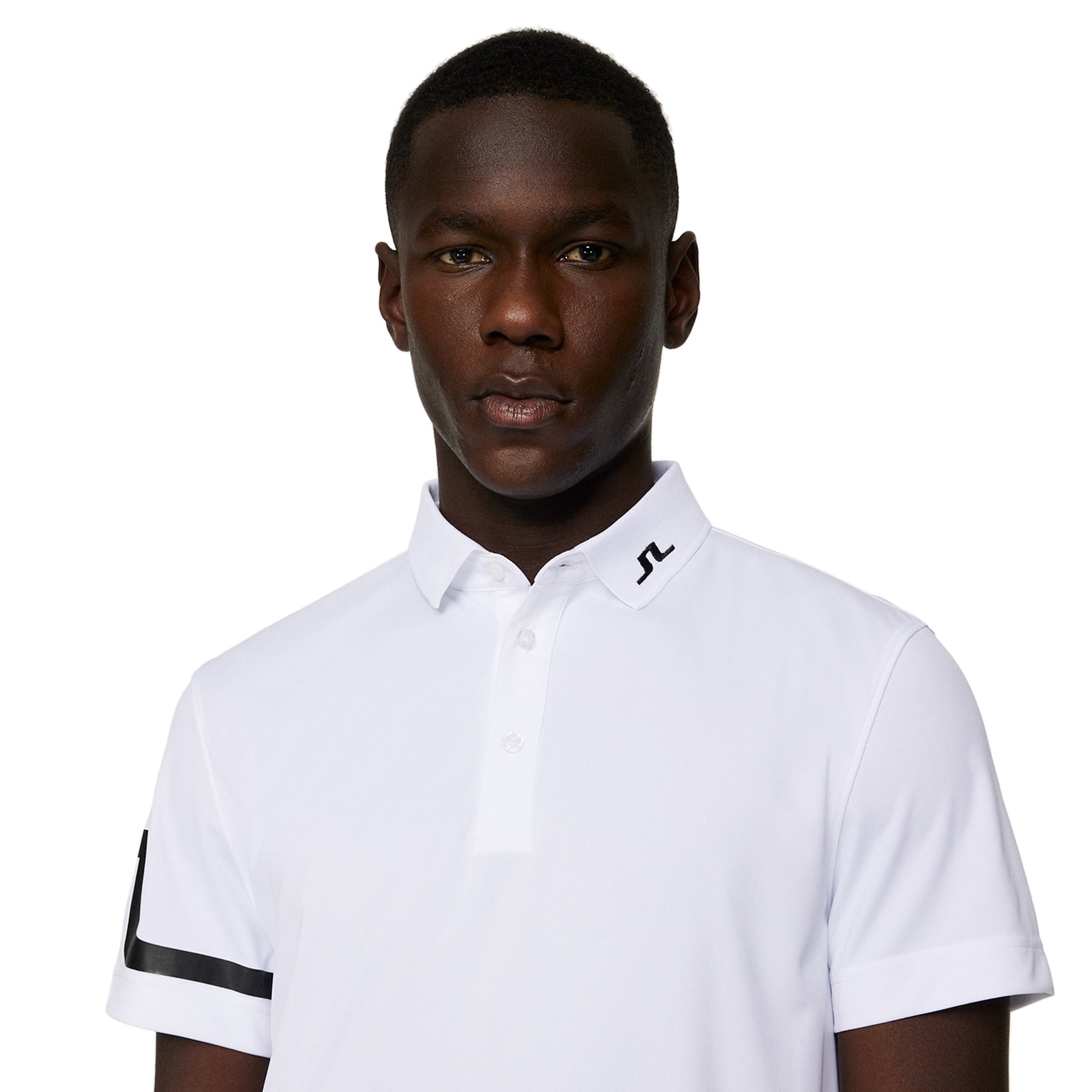 J.Lindeberg Golf Heath Polo Shirt - White 0000 - GMJT06335-0000