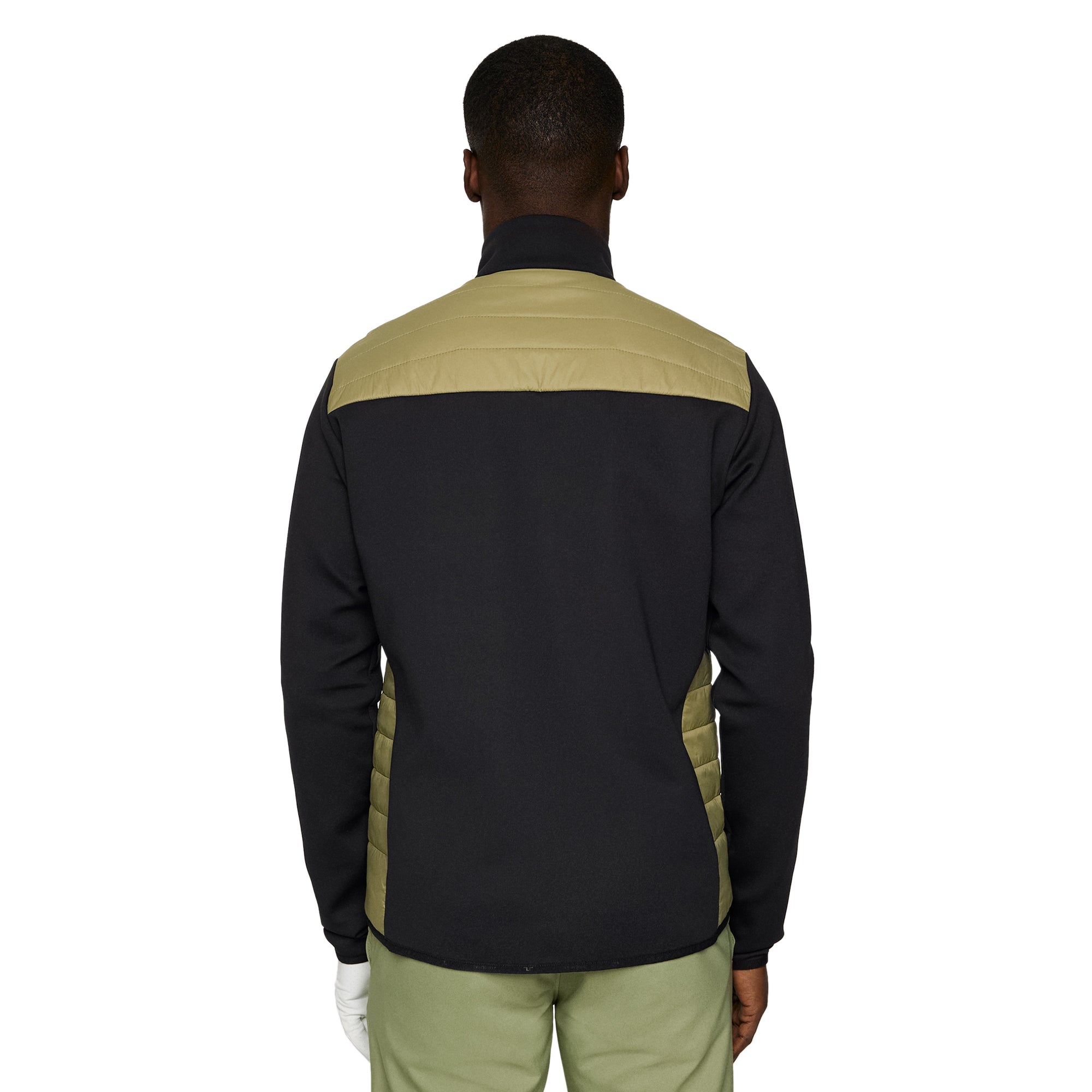 J.Lindeberg Golf Holden Quilt Hybrid Jacket SS25 - Oil Green M311