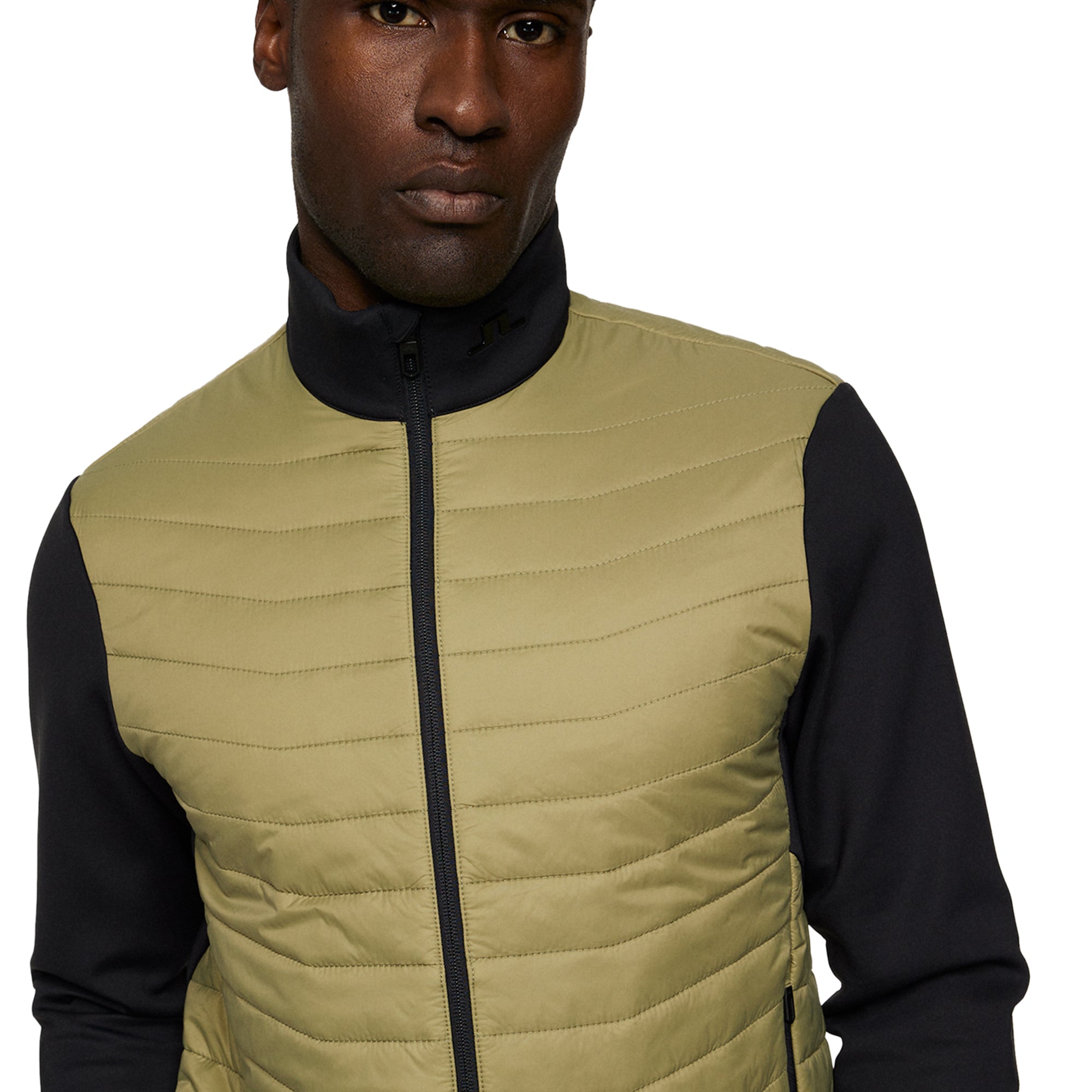 J.Lindeberg Golf Holden Quilt Hybrid Jacket SS25 - Oil Green M311