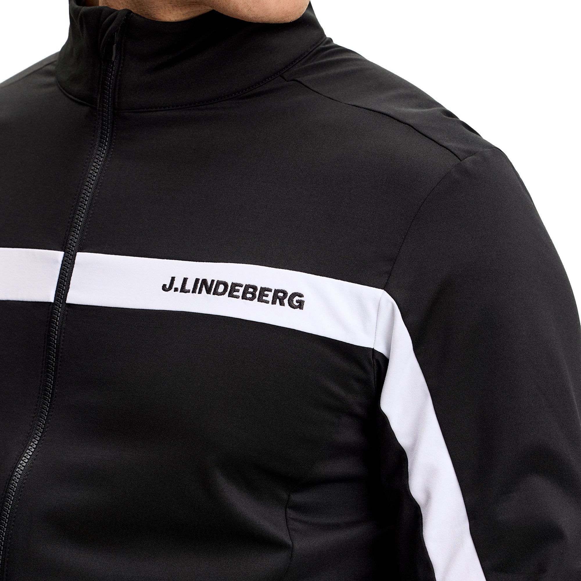 メンズウェア J.Lindeberg J.Lindeberg Golf Jarvis Mid Layer Jacket - Black 9999 - GMJS16984