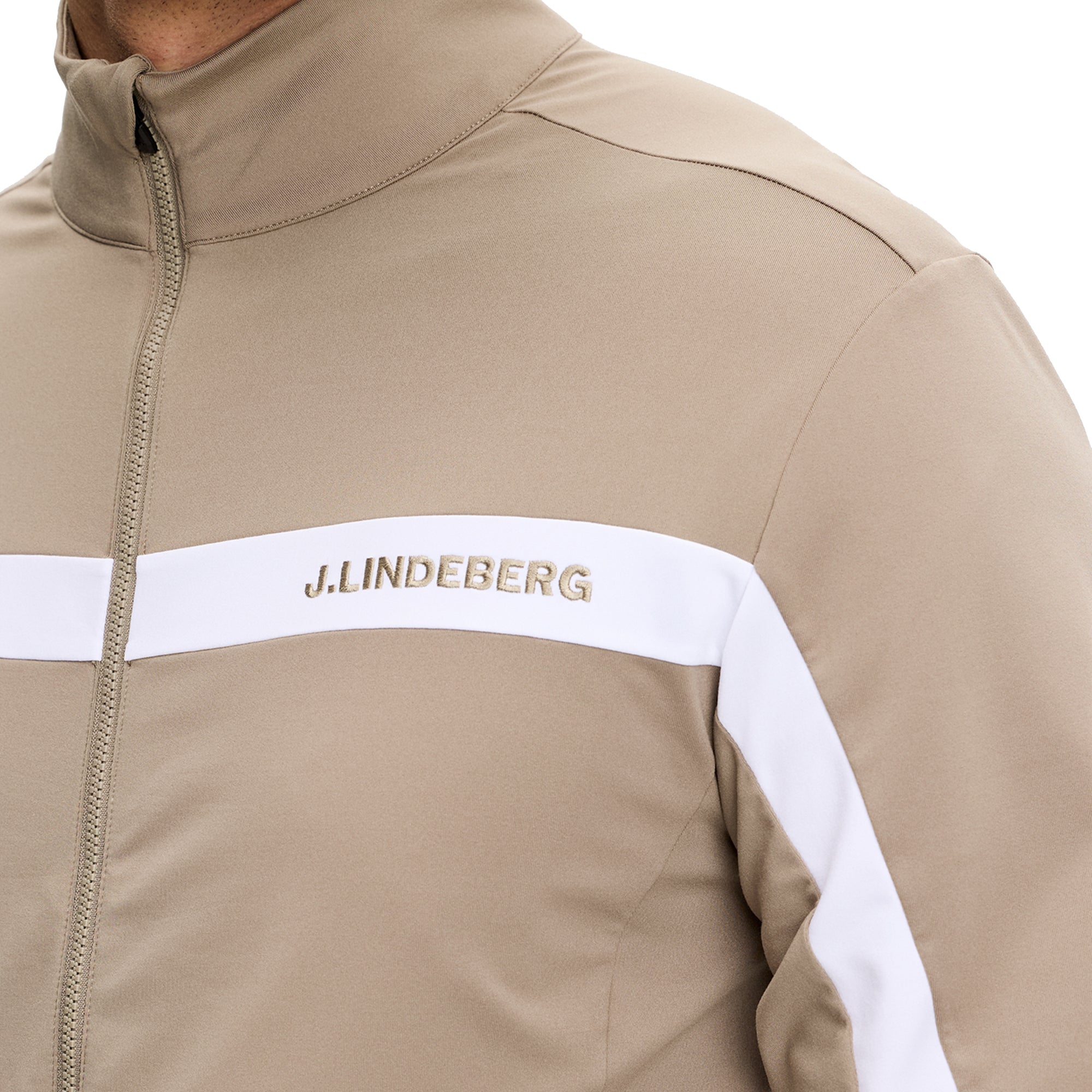J.Lindeberg Golf Jarvis Mid Layer Jacket SS26 - Brindle U144
