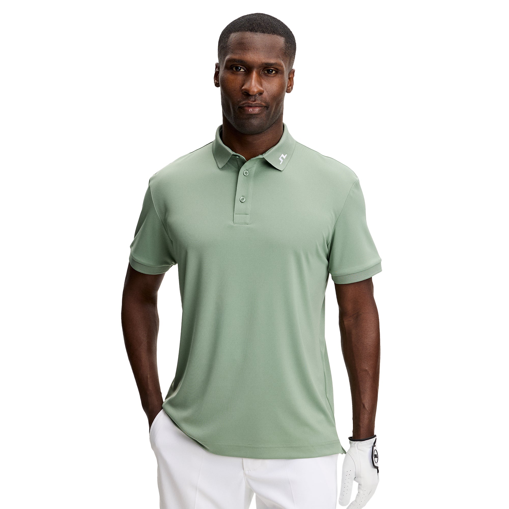 J.Lindeberg Golf KV Polo Shirt SS26 - Hedge Green M286 - GMJT14646