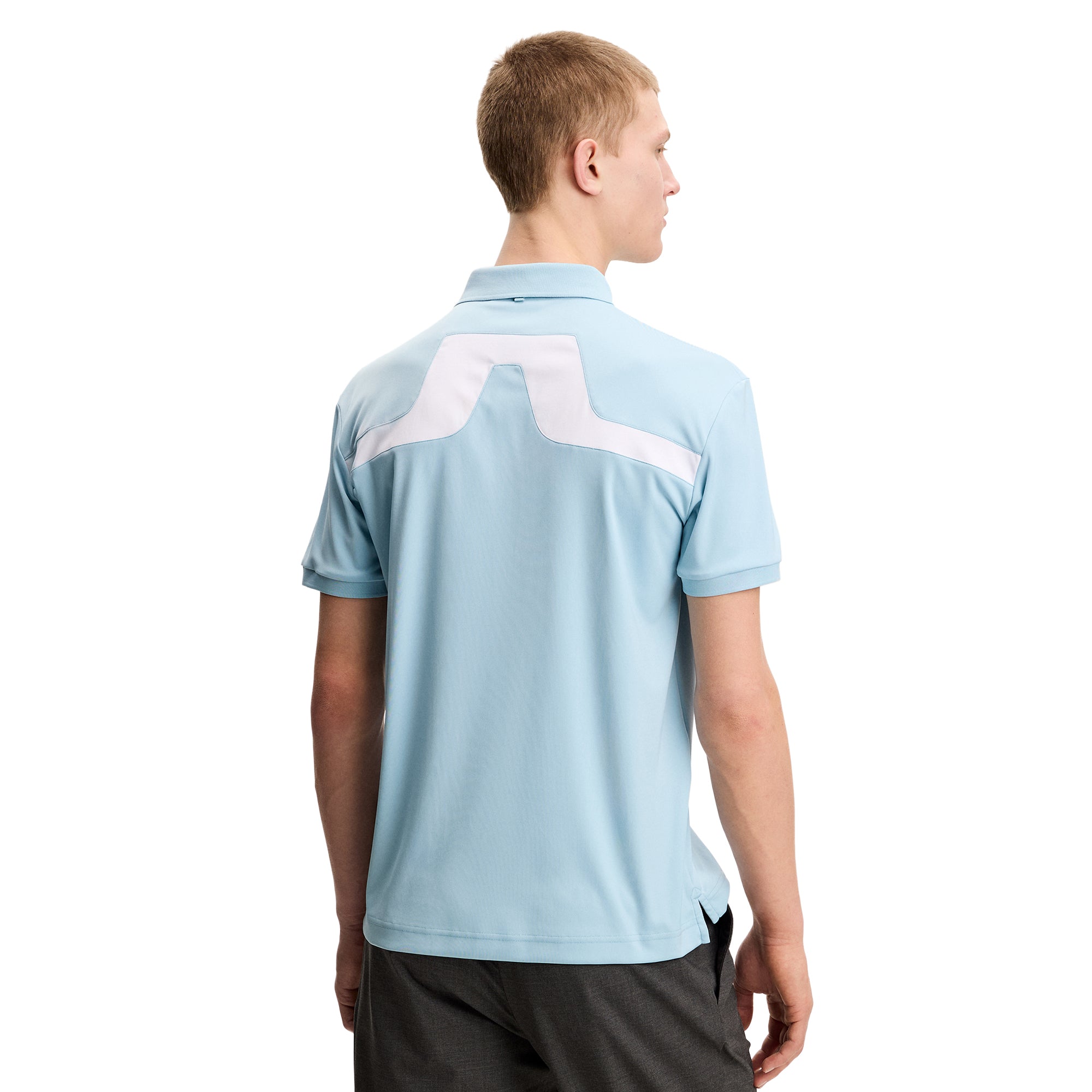 J.Lindeberg Golf KV Polo Shirt SS26 - Forget Me Not O127