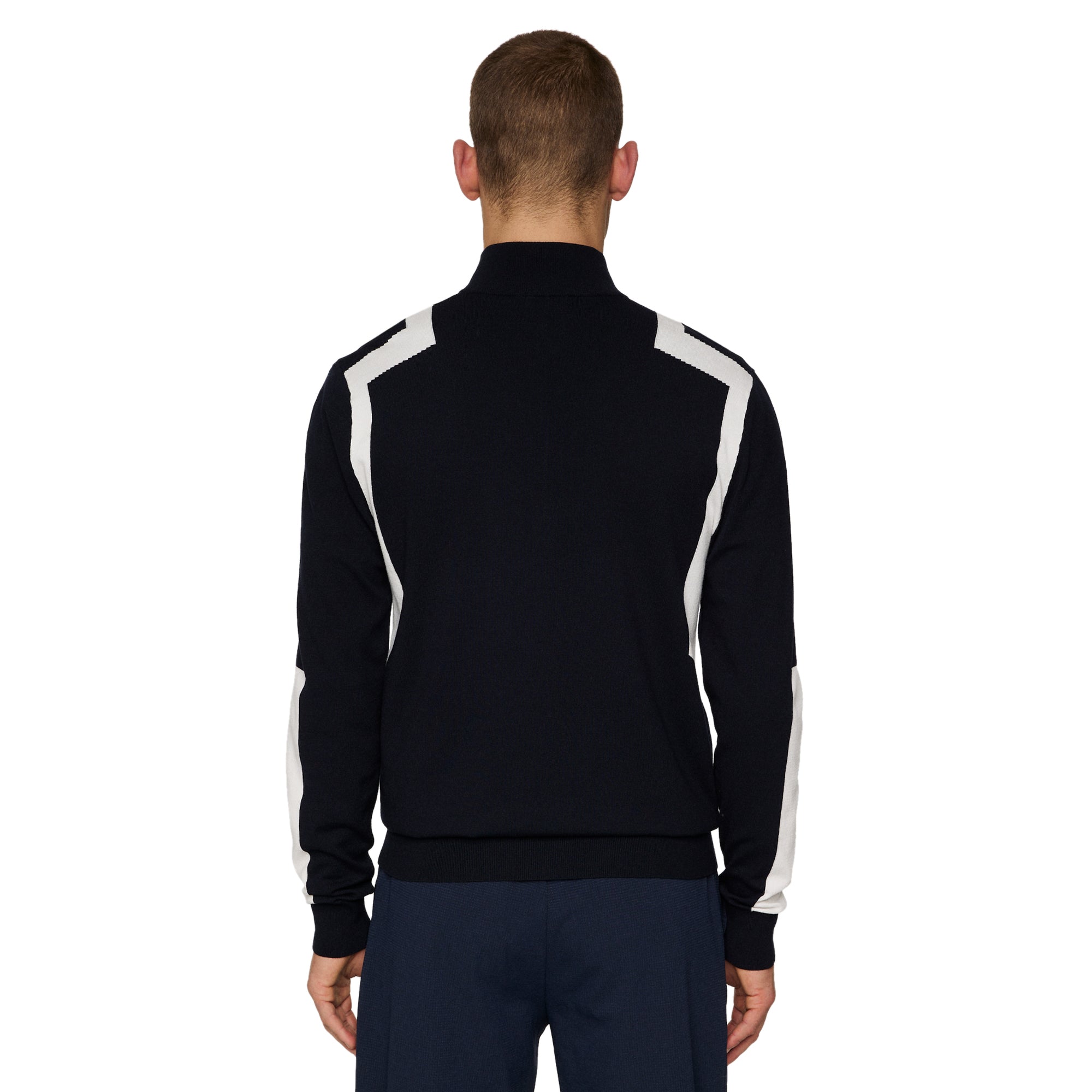 ニット J.Lindeberg Golf Kendrick Knitted Zip Neck Sweater SS25 - JL Navy