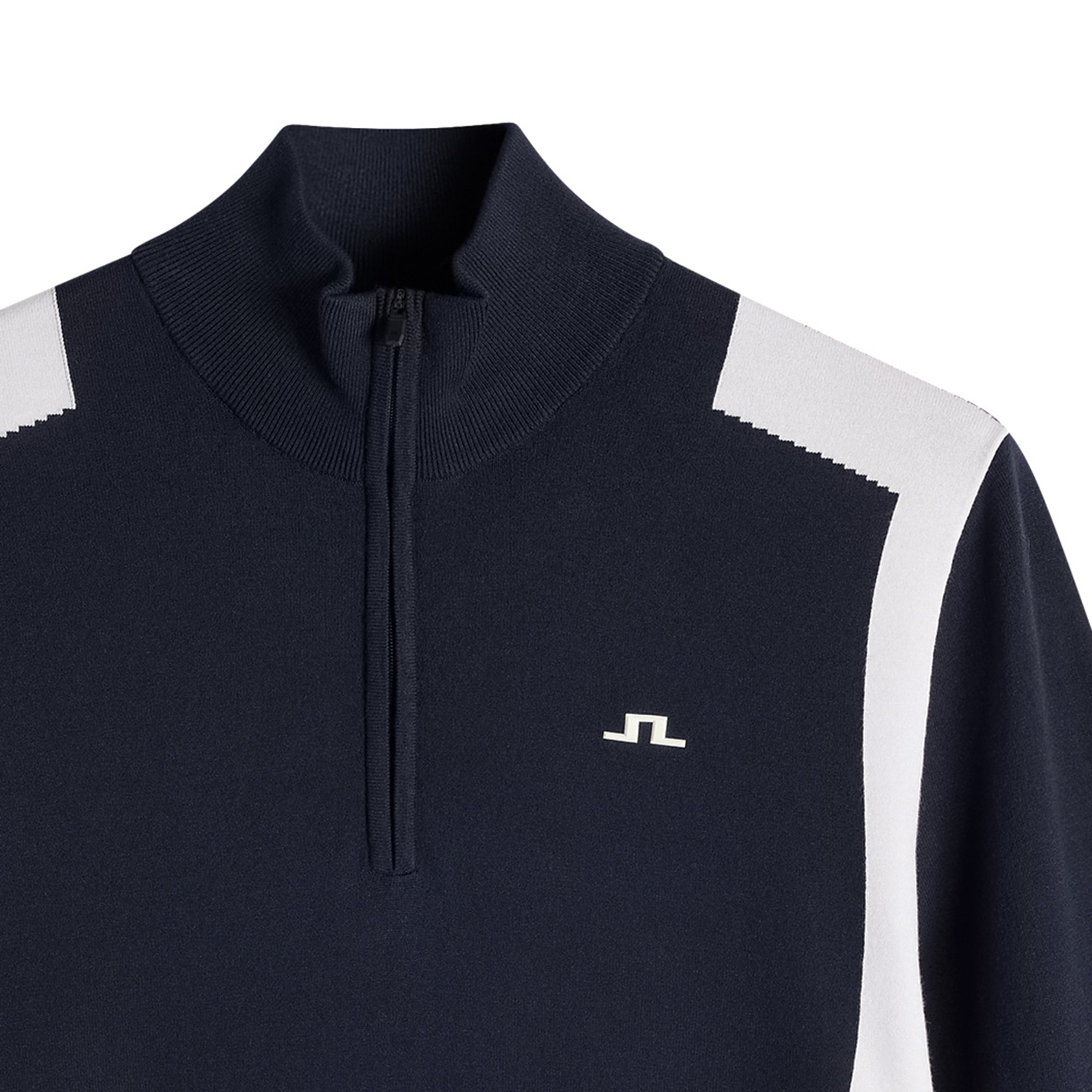 J.Lindeberg Golf Kendrick Knitted Zip Neck Sweater SS26 - JL Navy