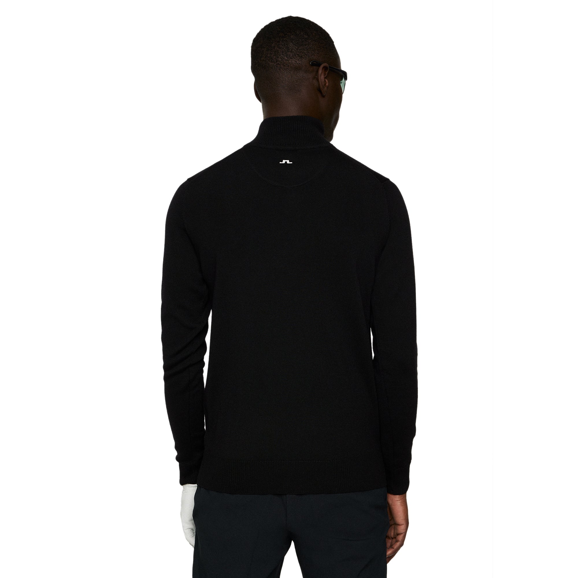 J Lindeberg Kian Zip Neck Golf Sweater - Grey J Lindeberg Kian Zip Neck Golf Sweater - Grey