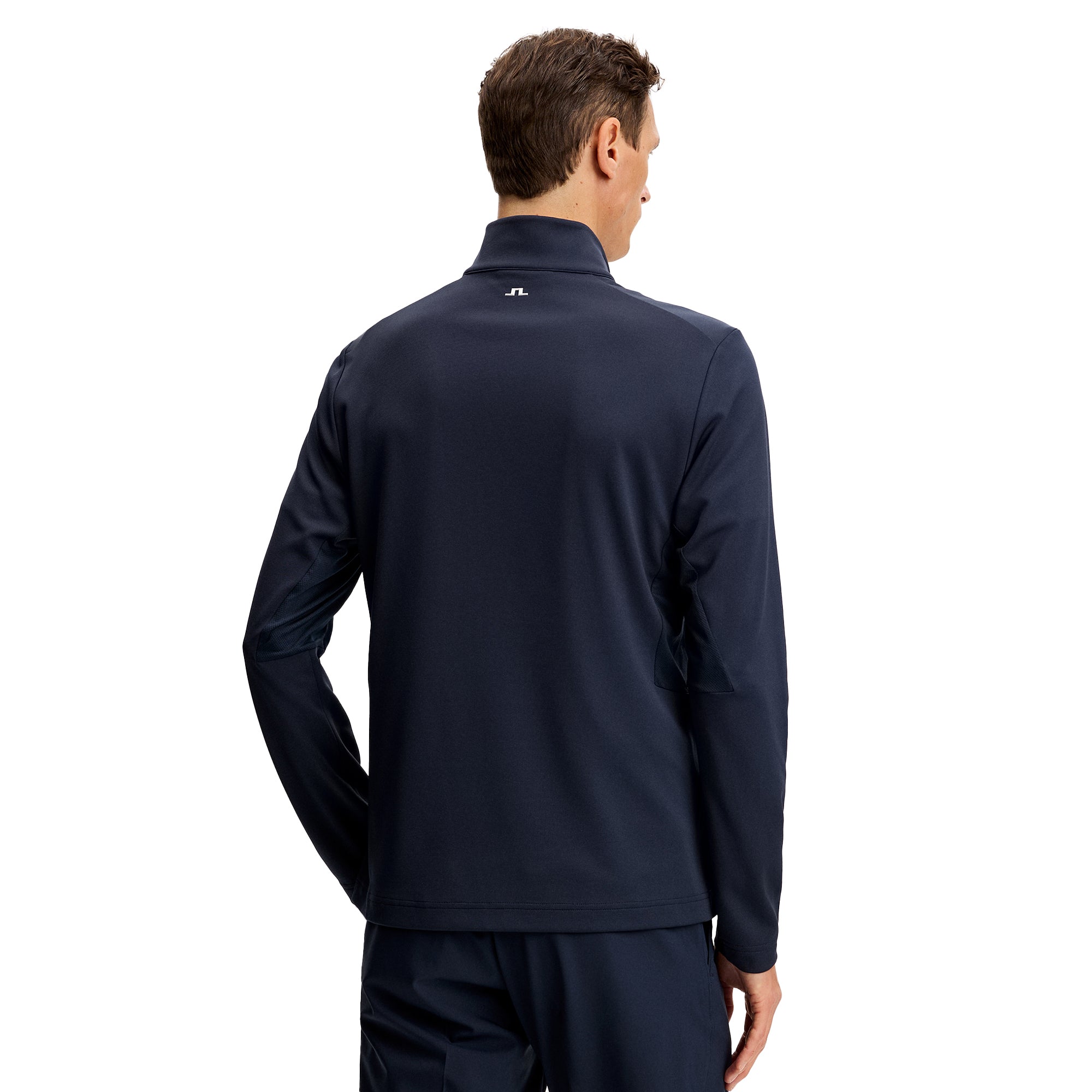J.Lindeberg Golf Leon Mid Layer SS26 - JL Navy 6855 - GMJS14697