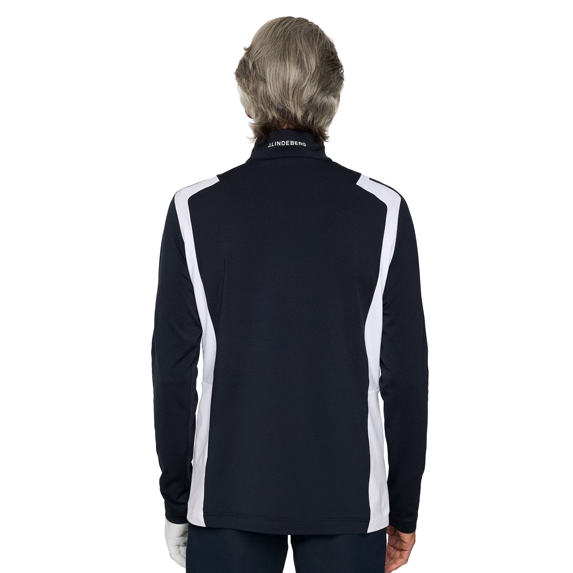 J.Lindeberg Golf Lukas Zip Mid Layer FW25 - JL Navy 6855