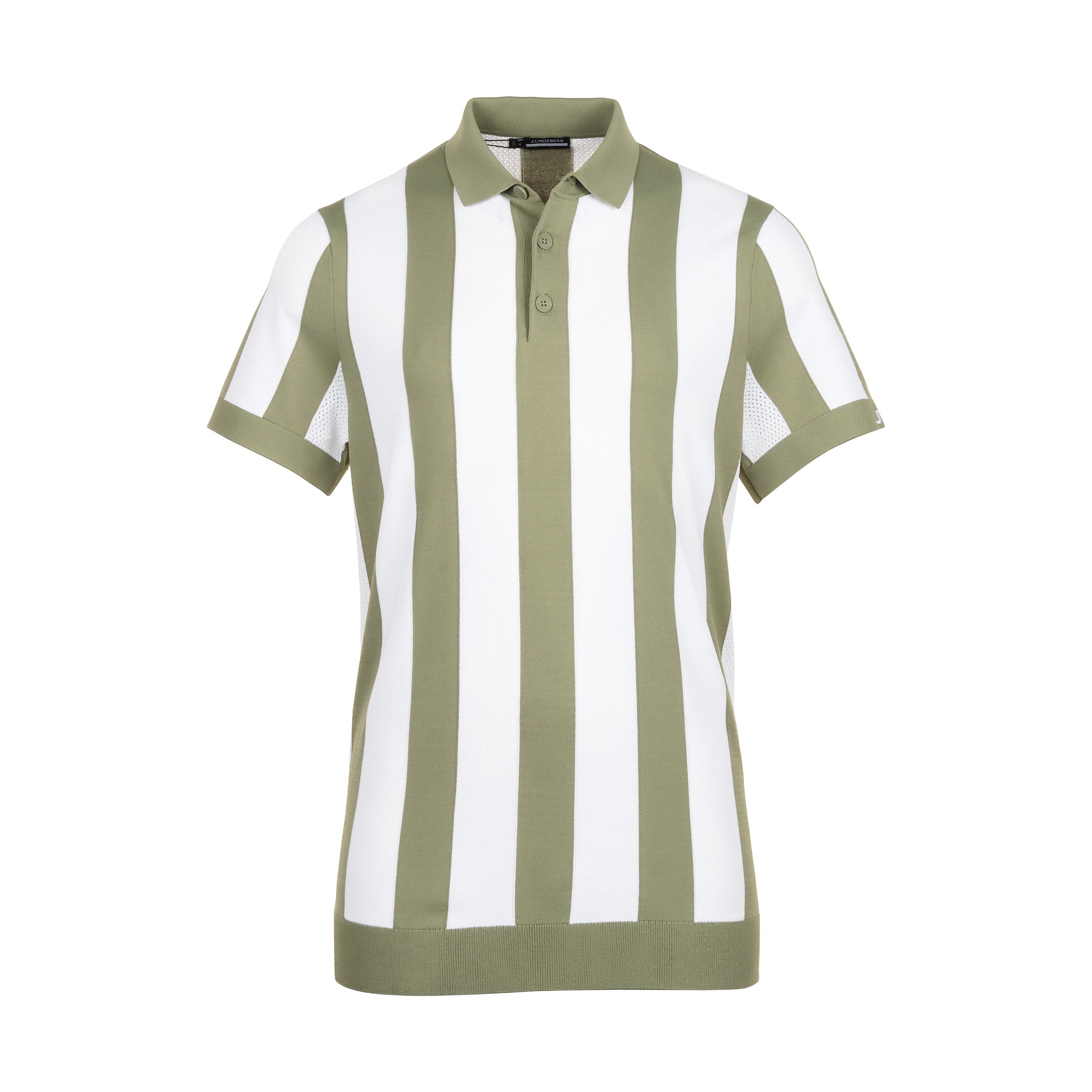 J.Lindeberg Golf Maseo Knitted Polo Shirt GMKW08973 Oil Green M311 