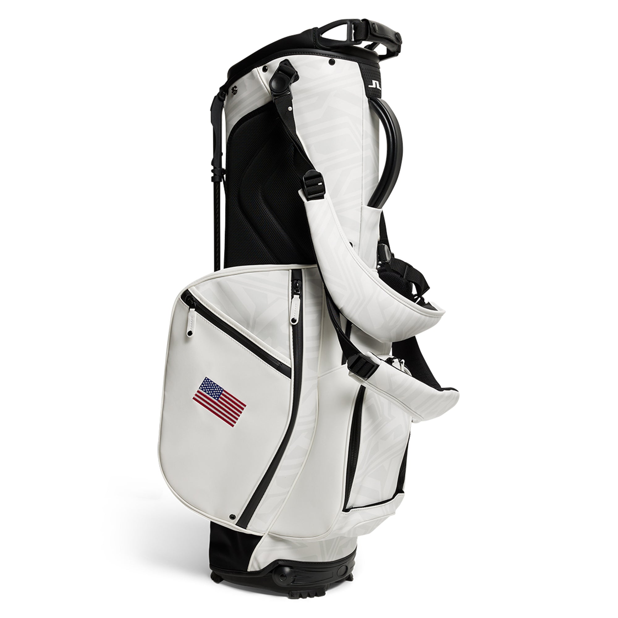 J.Lindeberg Golf x USA Play Stand Bag - US Golf White A051 J.Lindeberg Golf x USA Play Stand Bag - US Golf White A051
