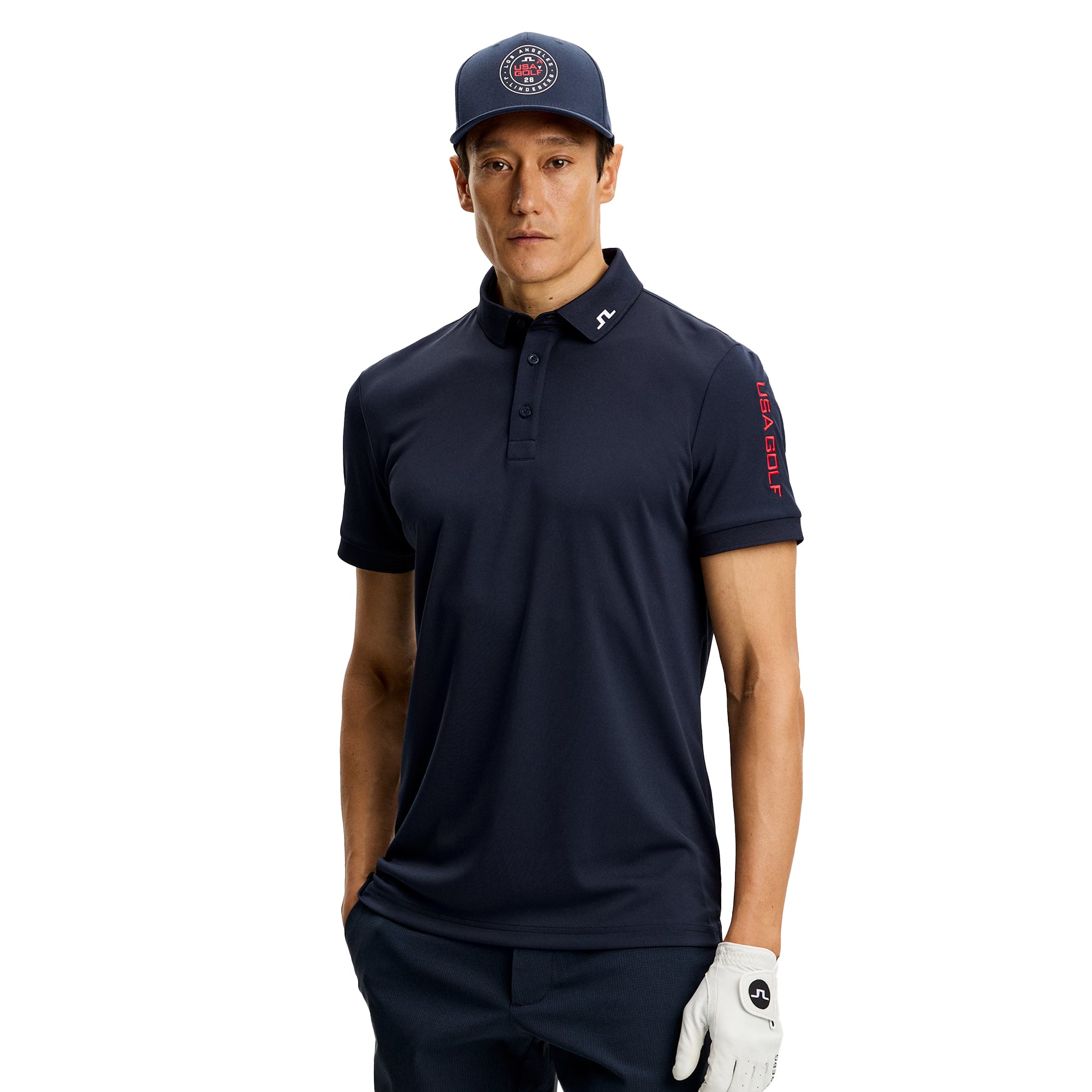 J.Lindeberg Golf Scottie Tour Tech Polo Shirt PS26 - JL Navy 6855