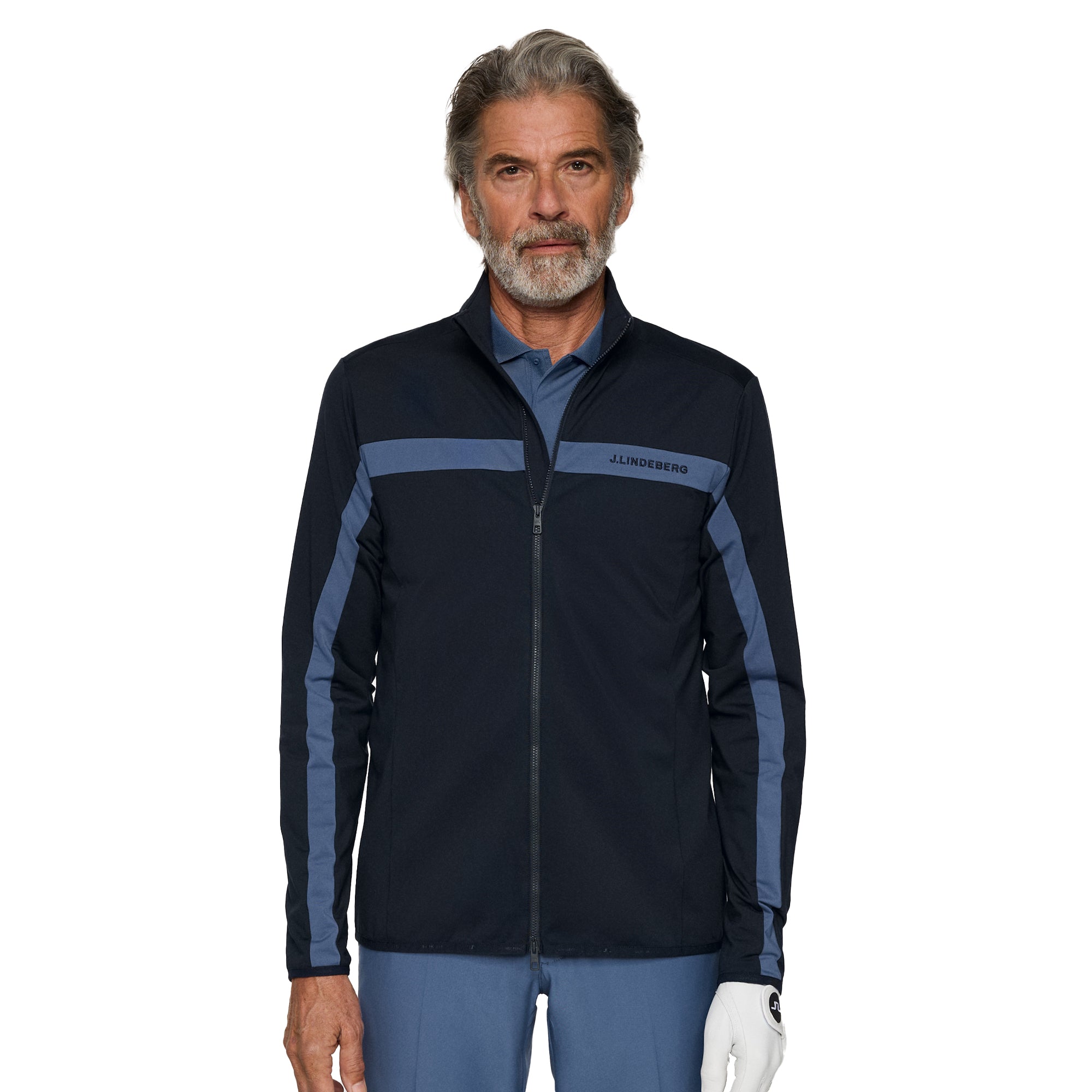 J.LINDEBERG ダーミザックス３レイヤージャケット XLほぼ未使用品 J.Lindeberg Golf Seasonal Jarvis Mid Layer Jacket FW25 - JL Navy