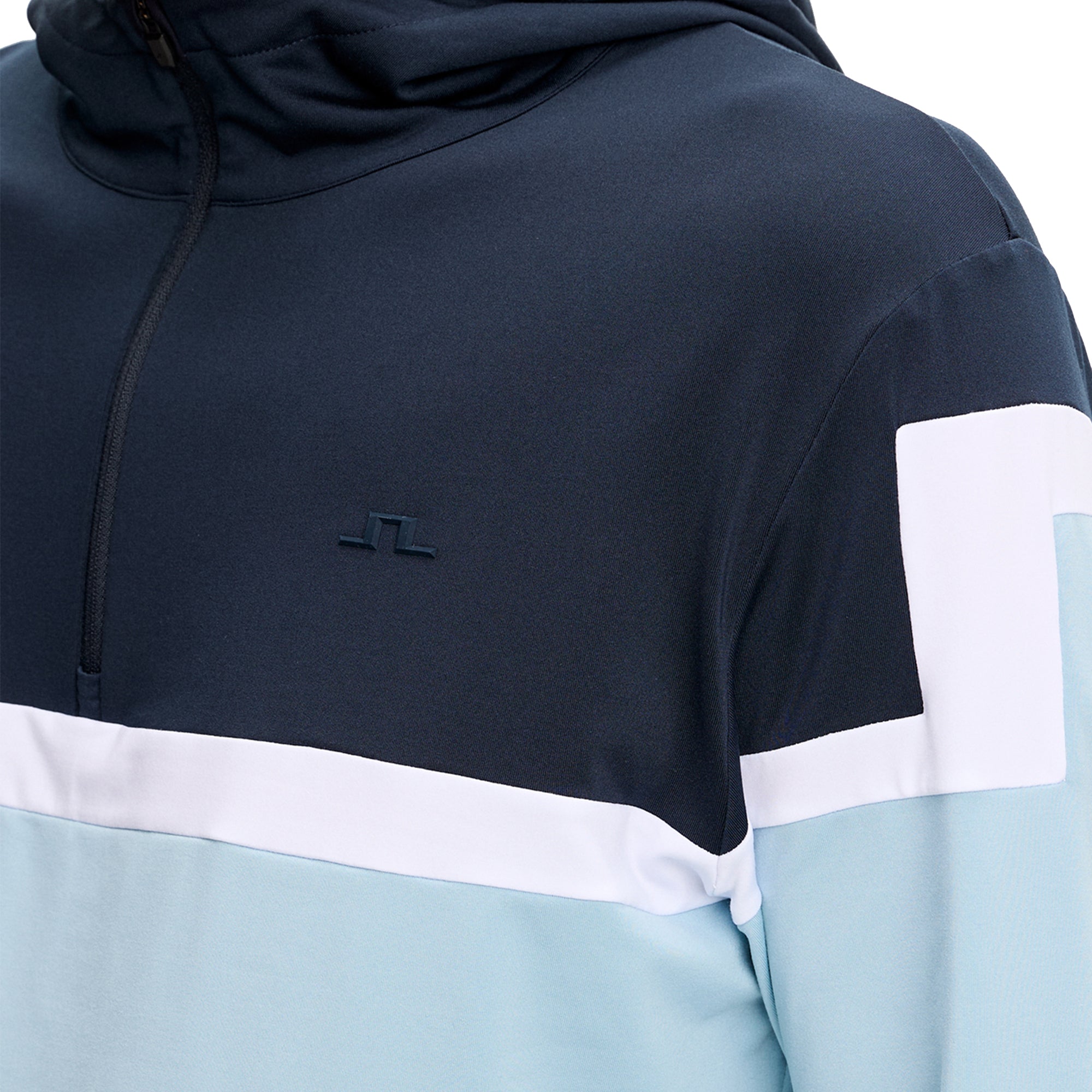 J.Lindeberg Golf Sole Zip Hoodie - JL Navy 6855 - GMJS14703-6855