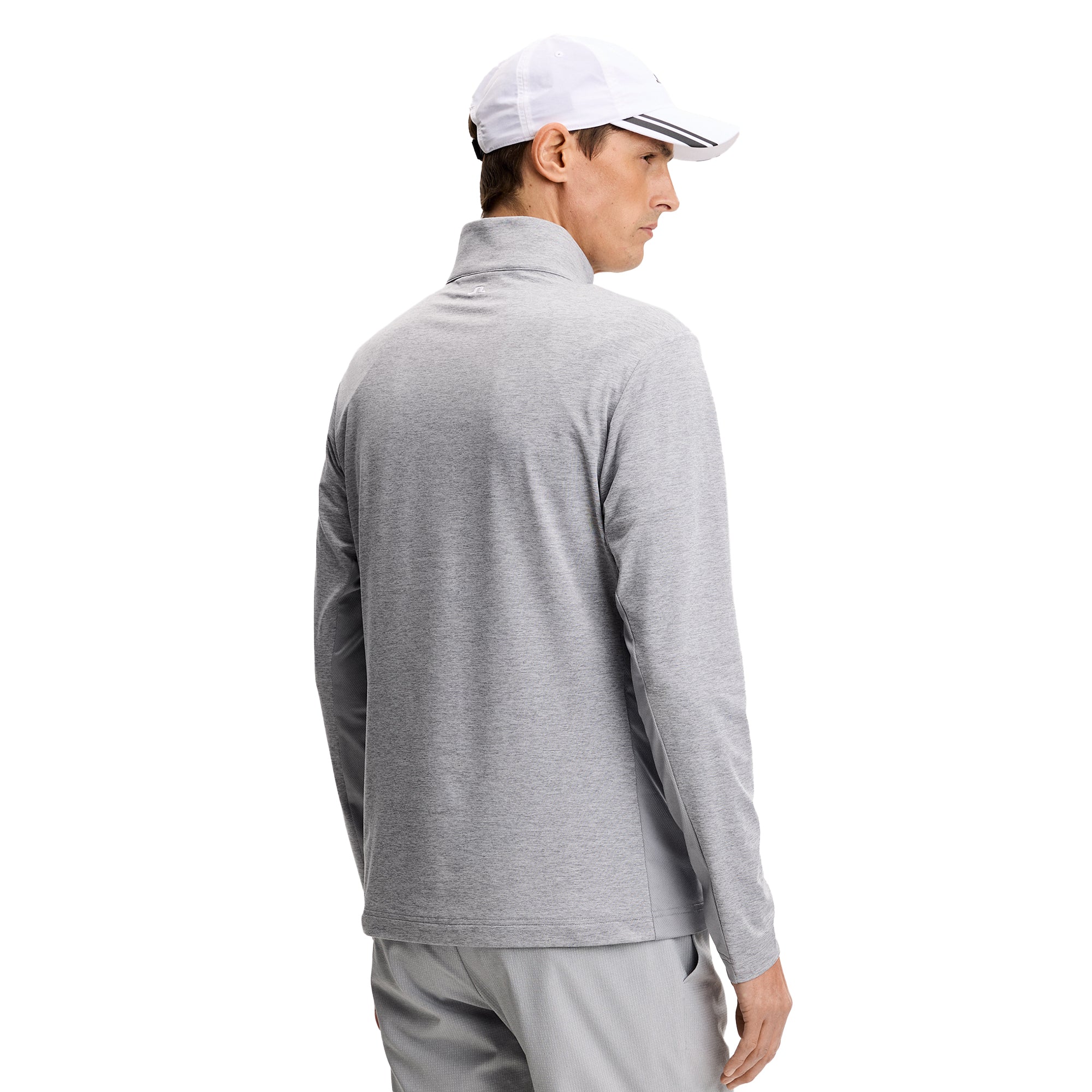 J.Lindeberg Golf Tour Tech Mid Layer PS26 - Medium Grey Melange
