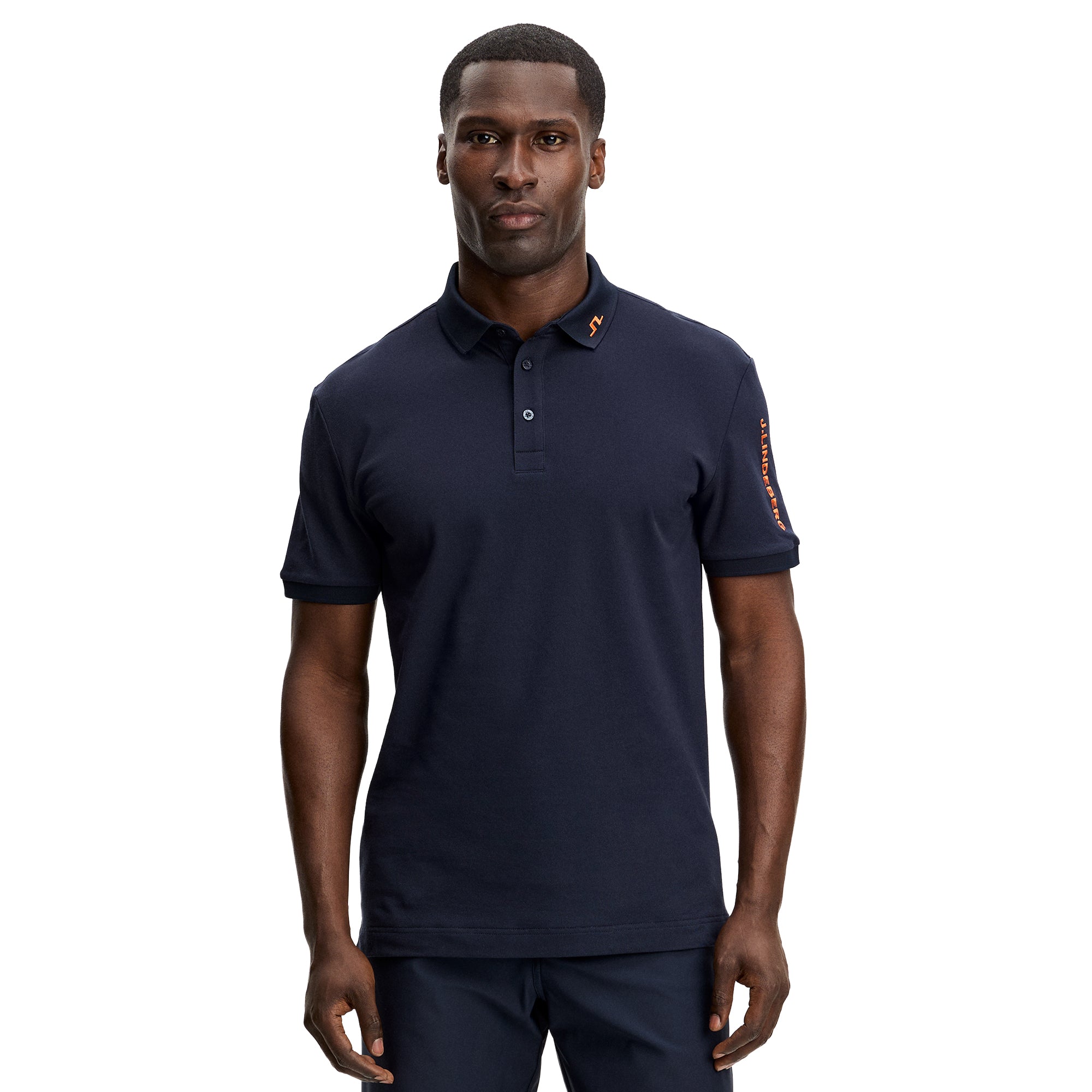 J.Lindeberg Golf Tour Tech Pique Polo Shirt - JL Navy 6855