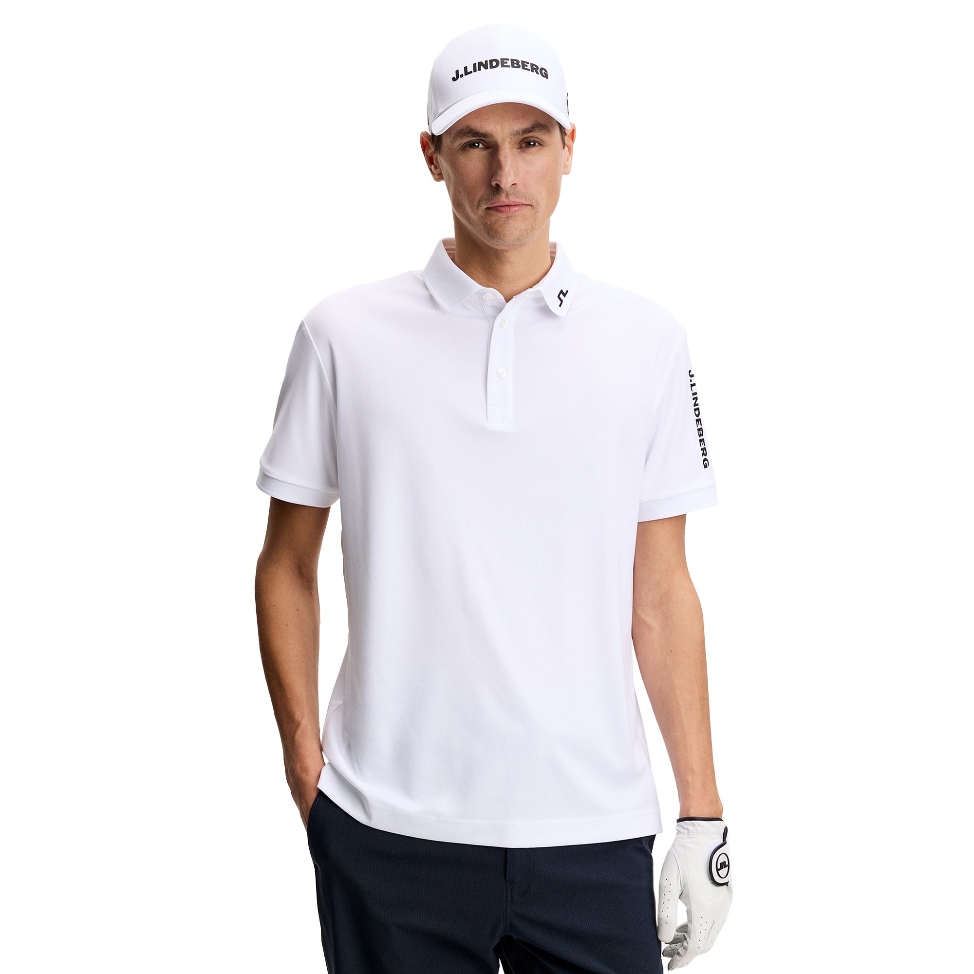 J.Lindeberg Golf Tour Tech Polo Shirt NOOS - White 0000