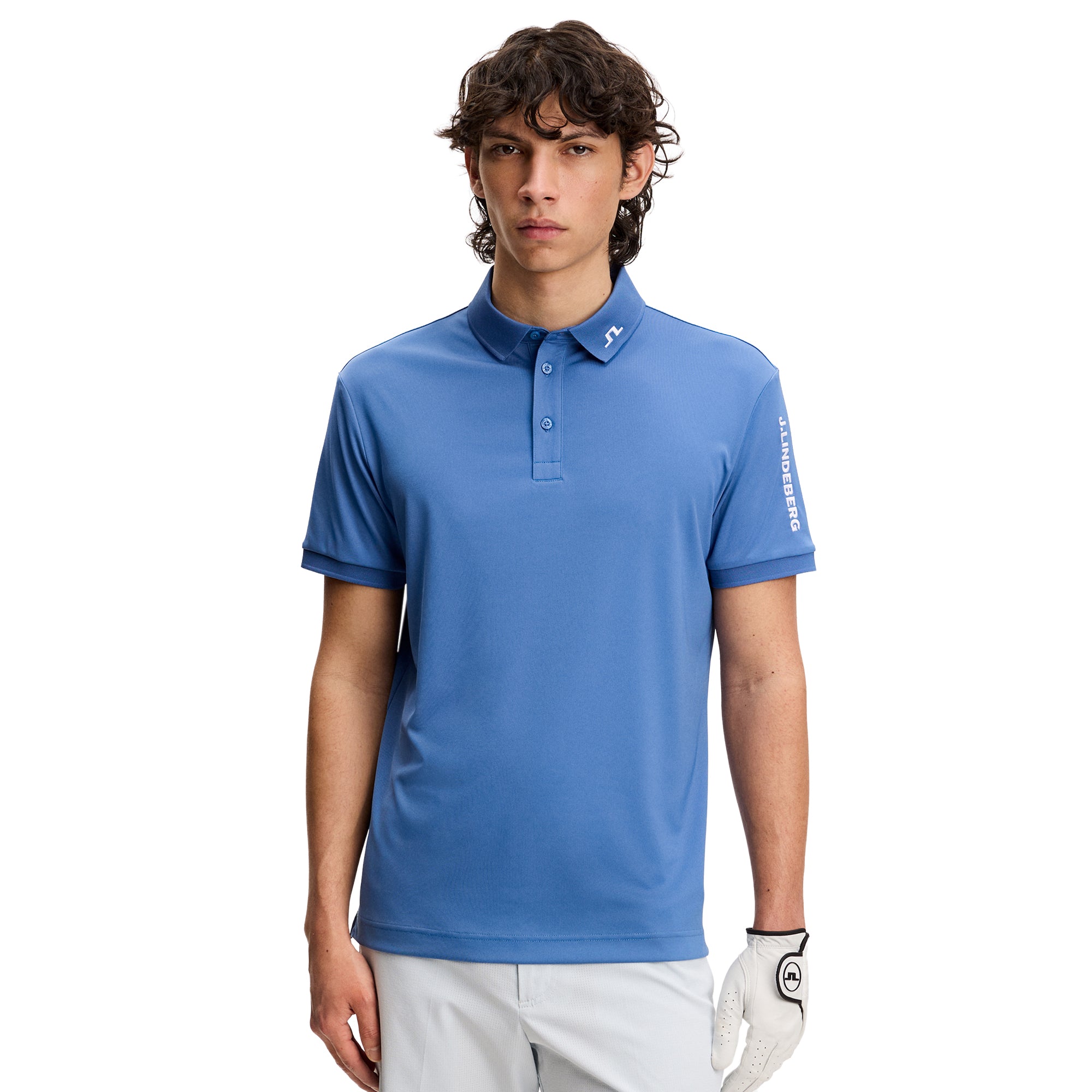 J.Lindeberg Golf Tour Tech Polo Shirt SS26 - Federal Blue O228