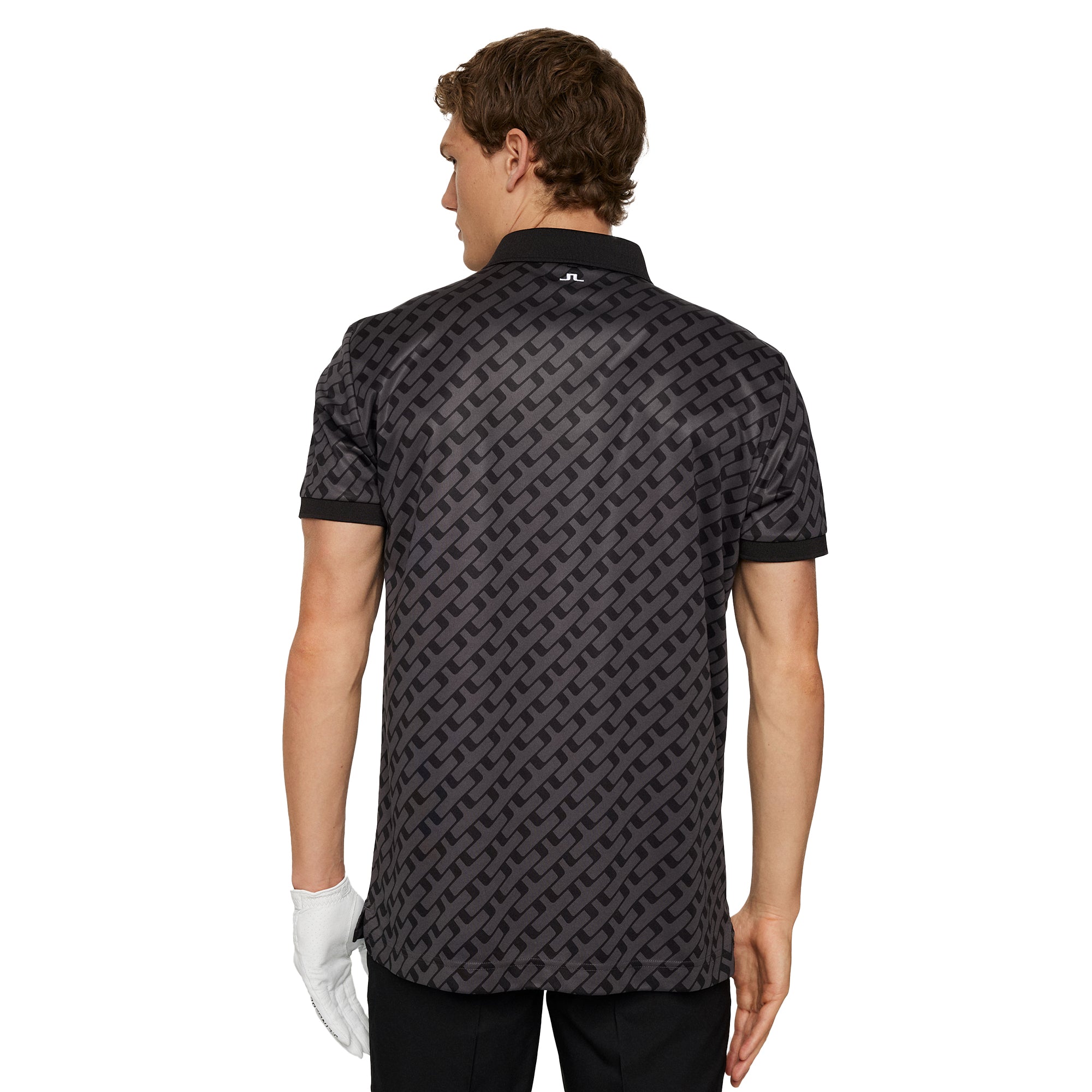 J.Lindeberg Golf Tour Tech Print Polo Shirt FW25 - Tour Geo